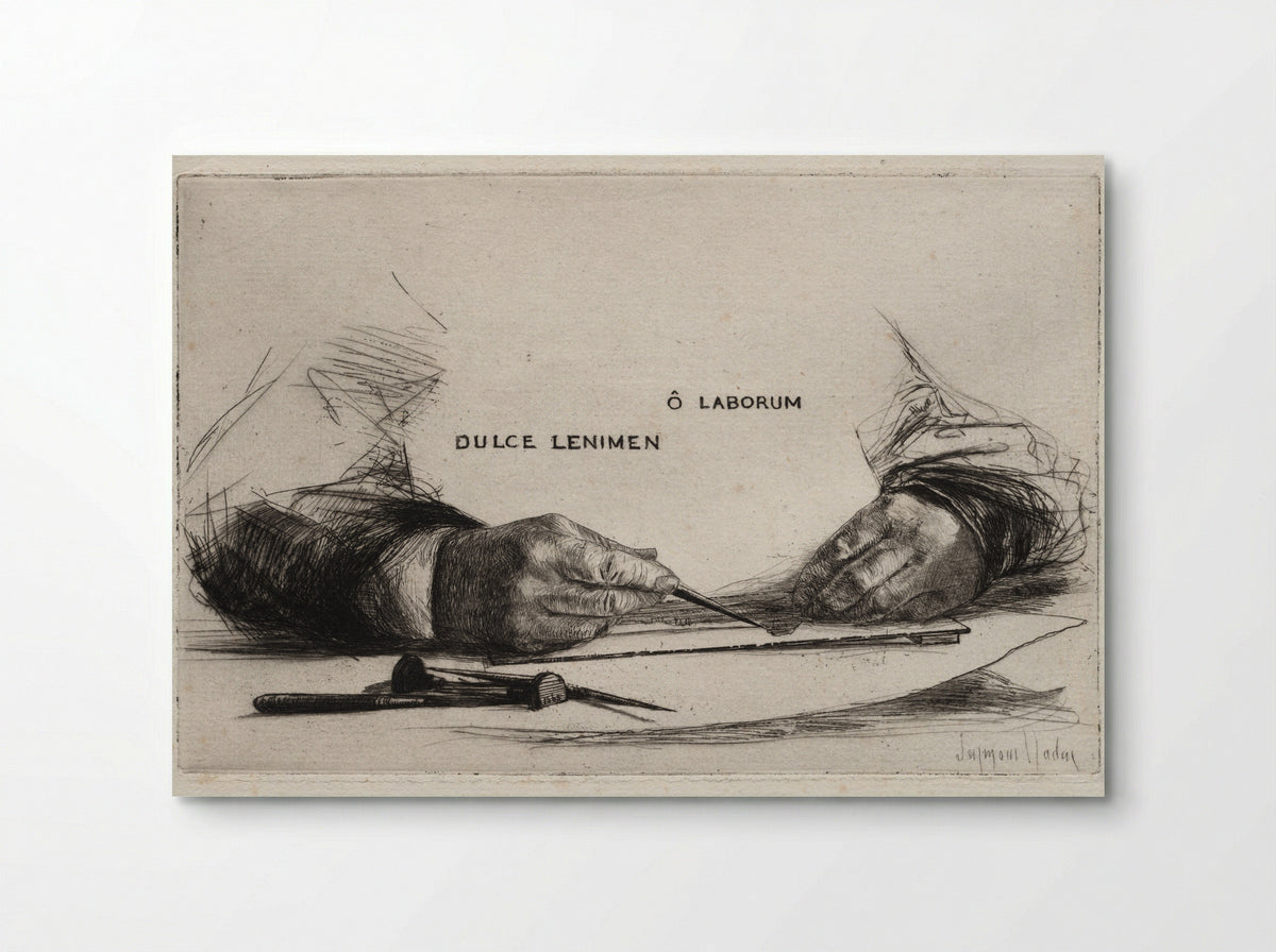 Hands Etching - Francis Seymour Haden - Poster