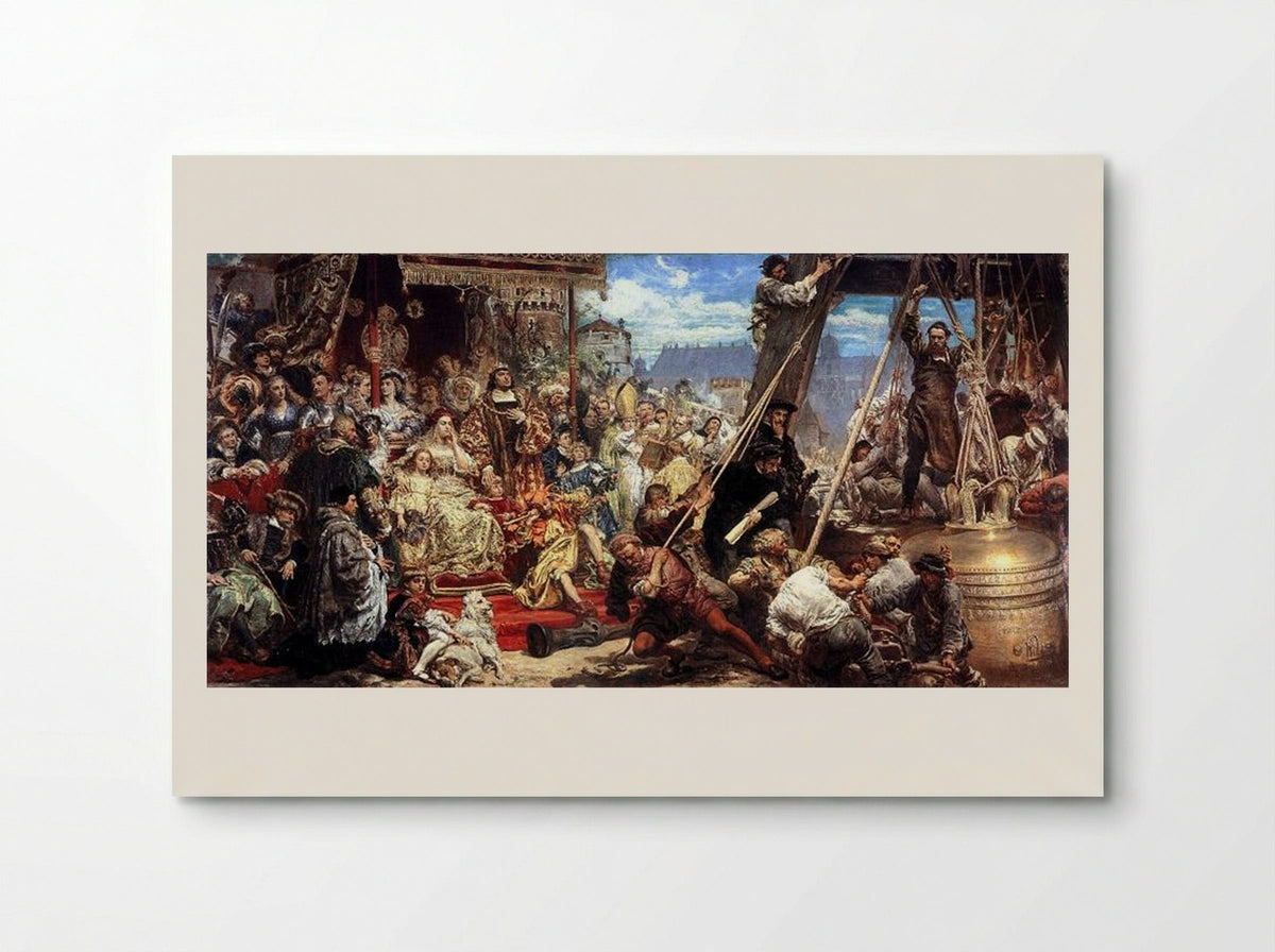 Hanging of the Sigismund Bell - Jan Matejko - Poster