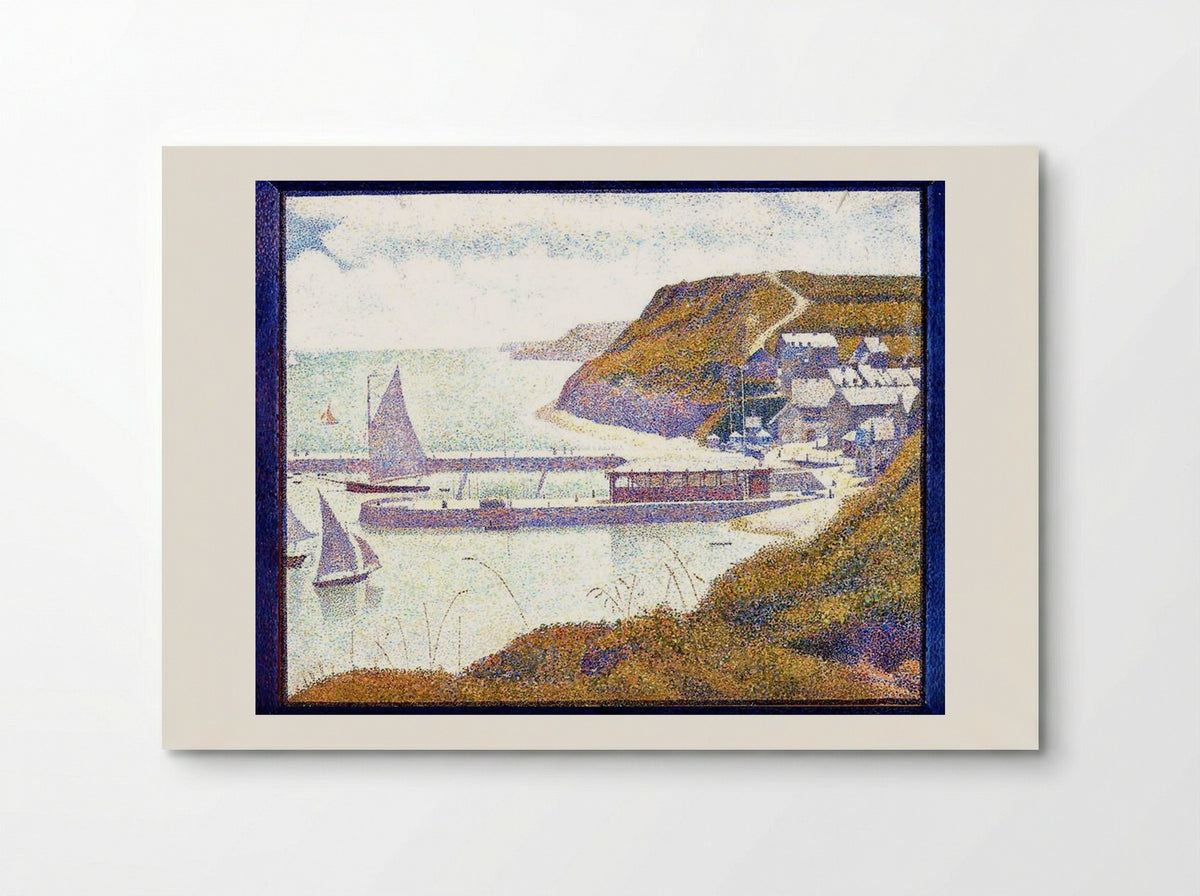Harbour at Port-en-Bessin at High Tide - Georges Seurat - Poster