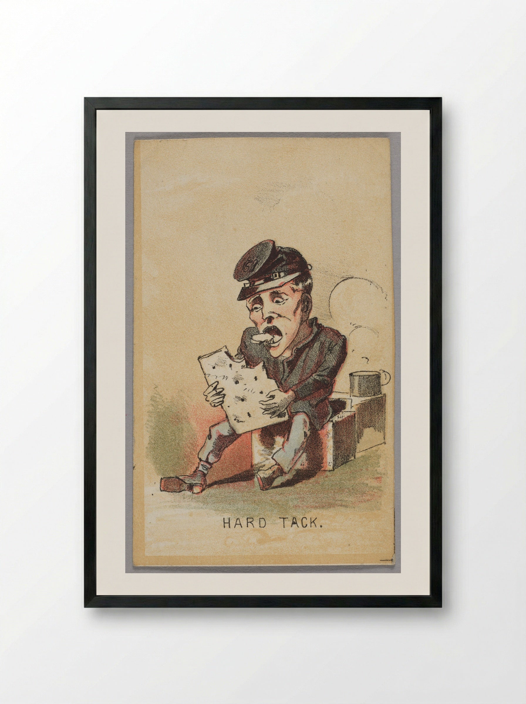 Hard Tack - Winslow Homer - Framed Print Black