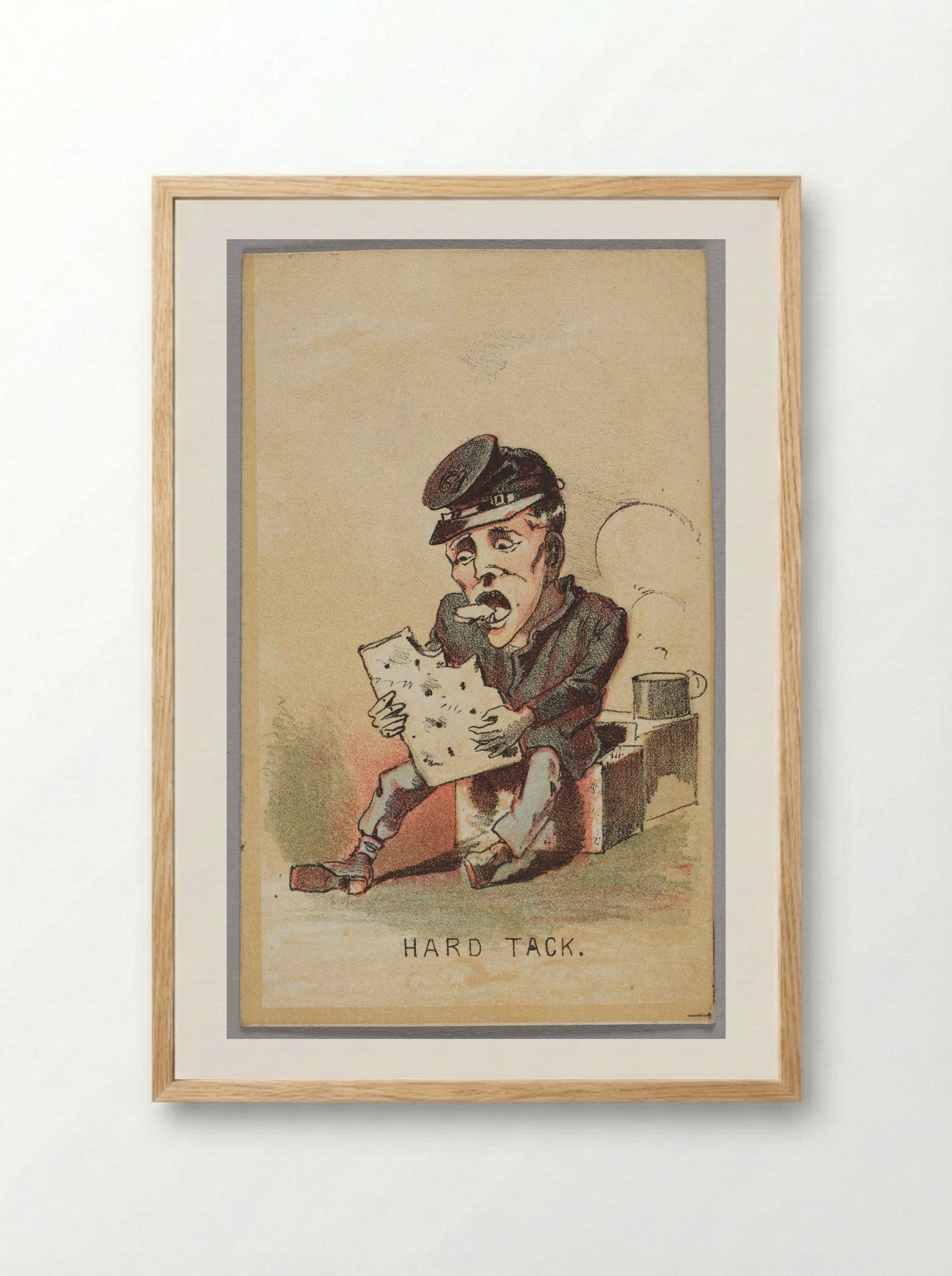 Hard Tack - Winslow Homer - Framed Print Wood