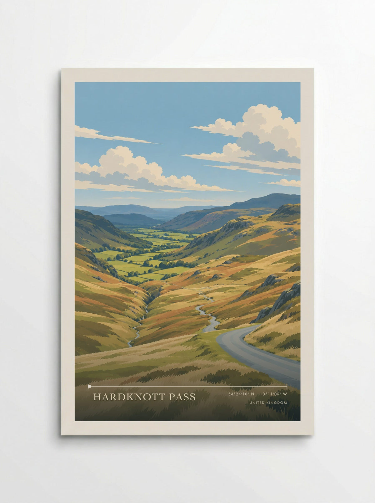 Hardknott Pass | Travel Poster - Poster