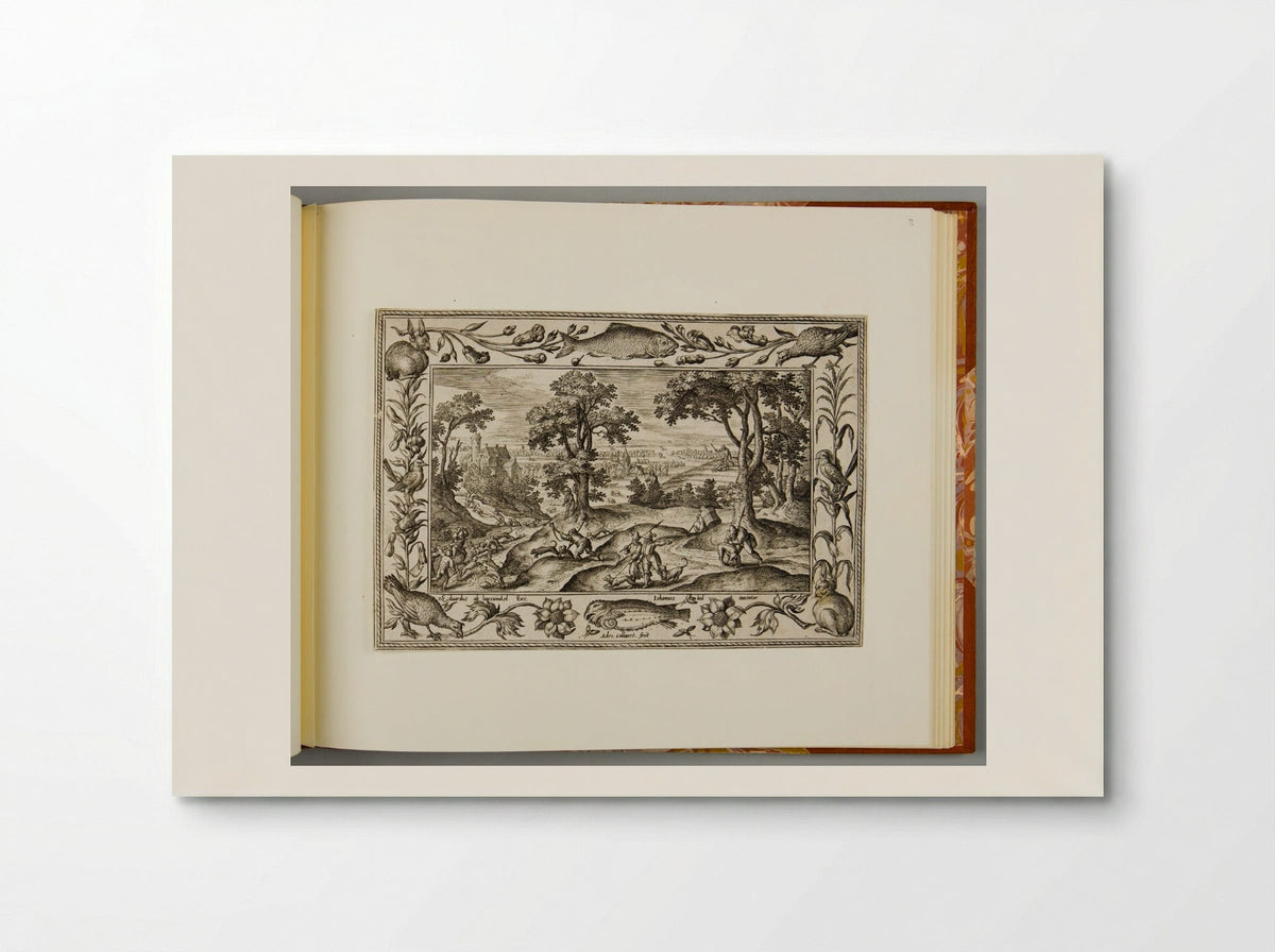 Hare Hunt, with Fish, Rabbit, and Turkey - Adriaen Collaert - Poster