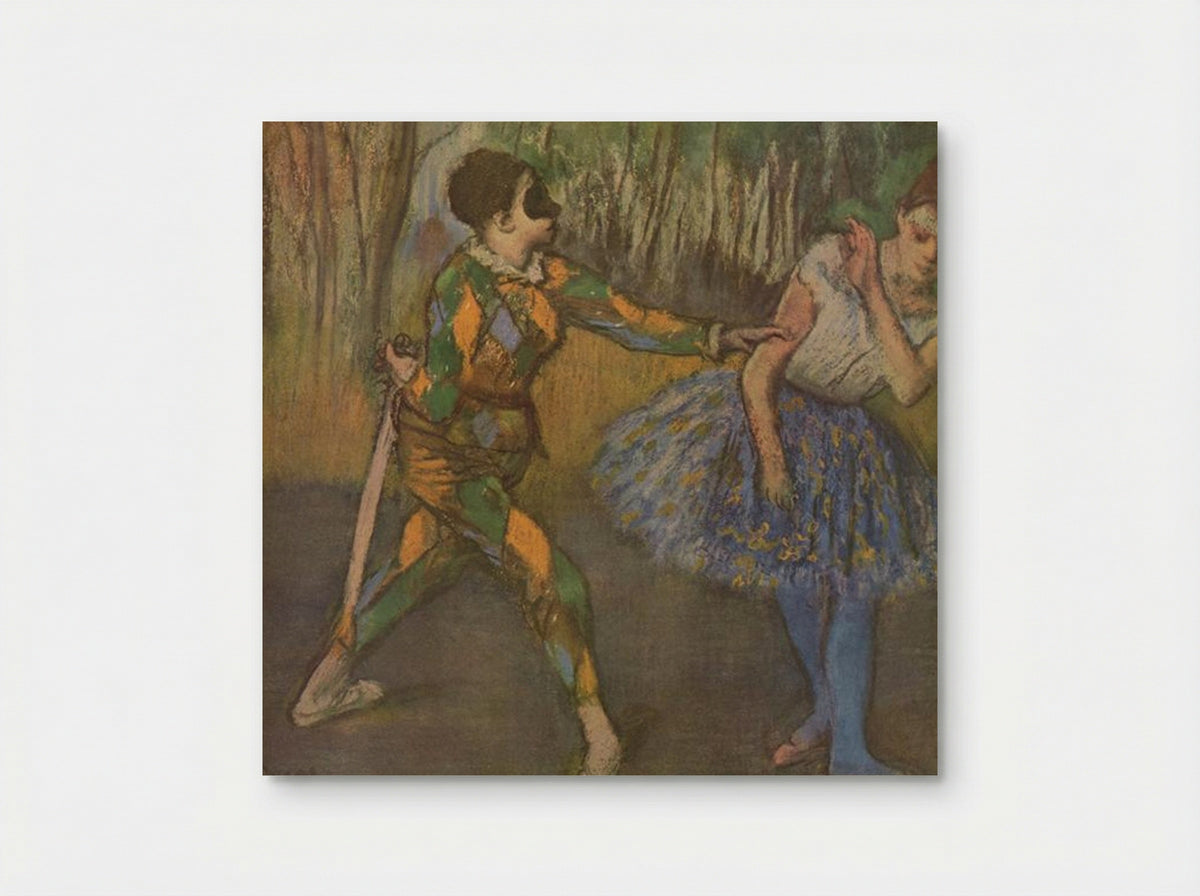 Harlequin and Colombina - Edgar Degas - Poster