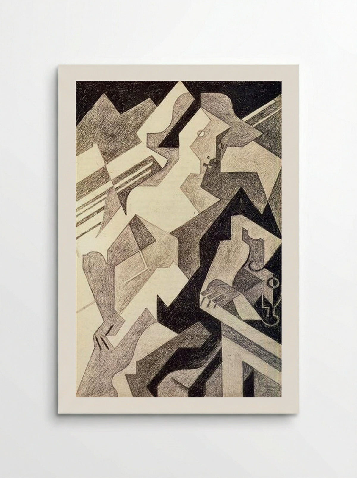 Harlequin at Table - Juan Gris - Poster