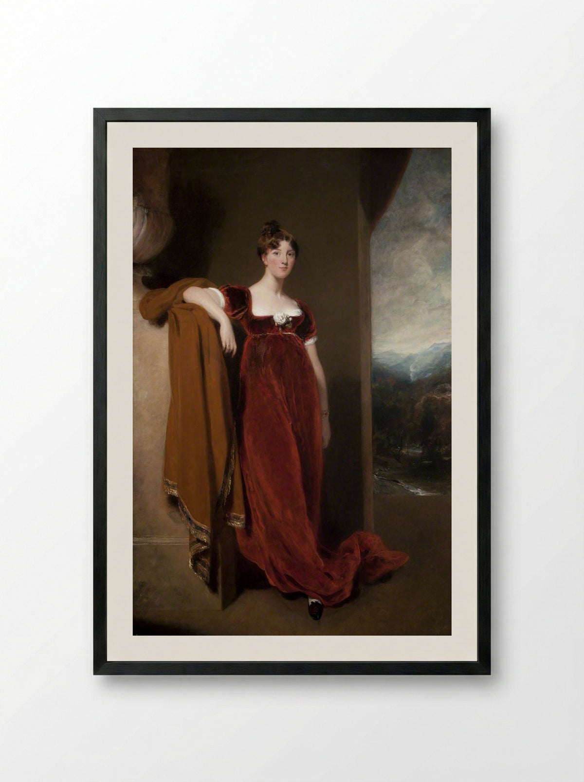 Harriet Anne, Countess of Belfast - Thomas Lawrence - Framed Print Black