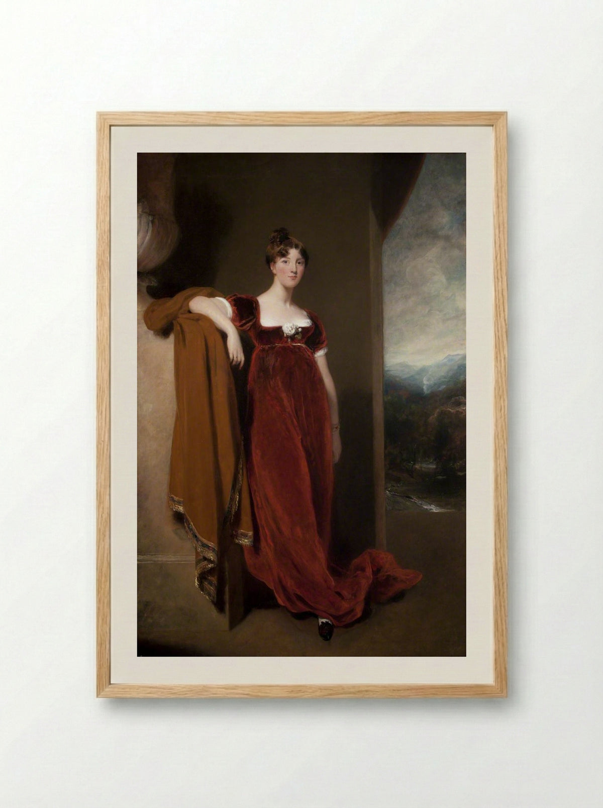 Harriet Anne, Countess of Belfast - Thomas Lawrence - Framed Print Wood