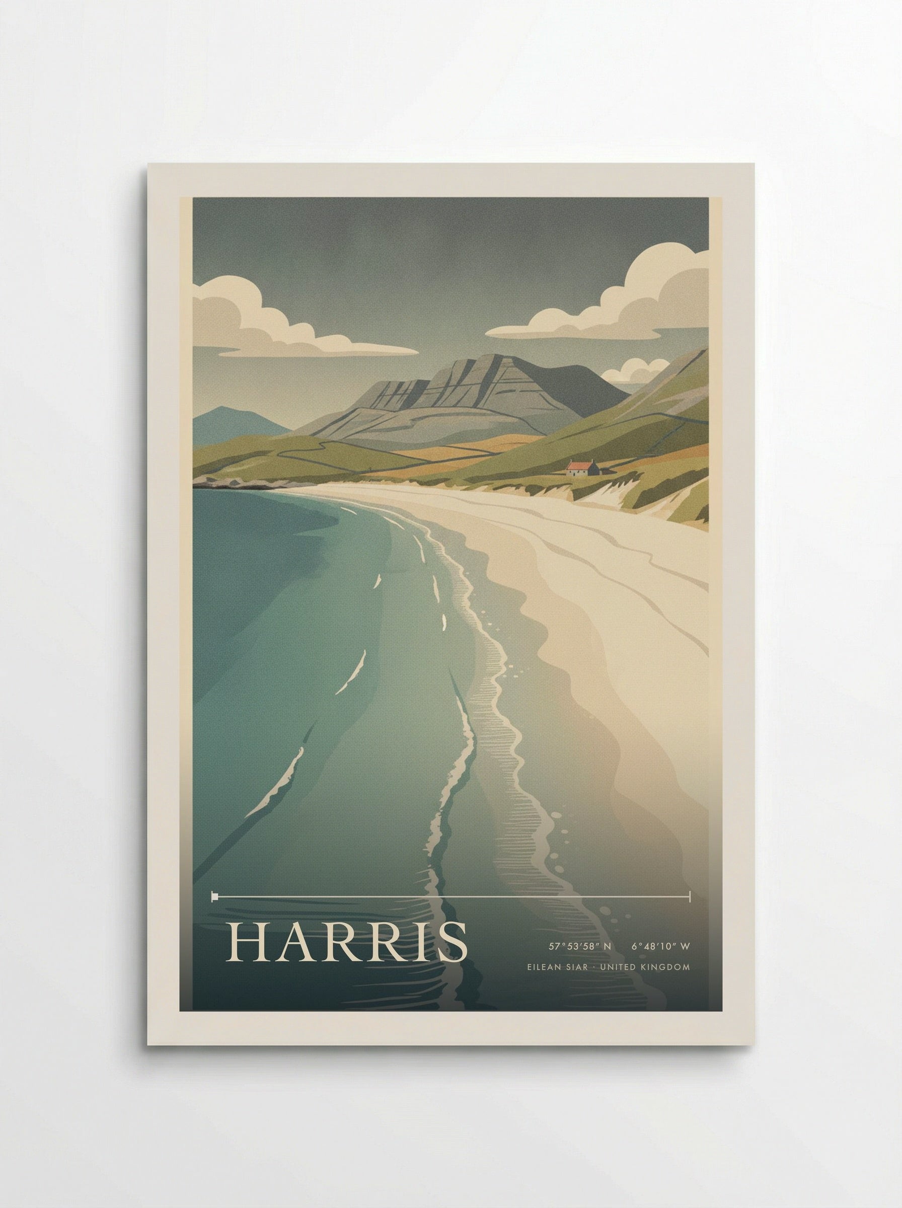 Harris Eilean Siar United Kingdom Travel Poster - Poster