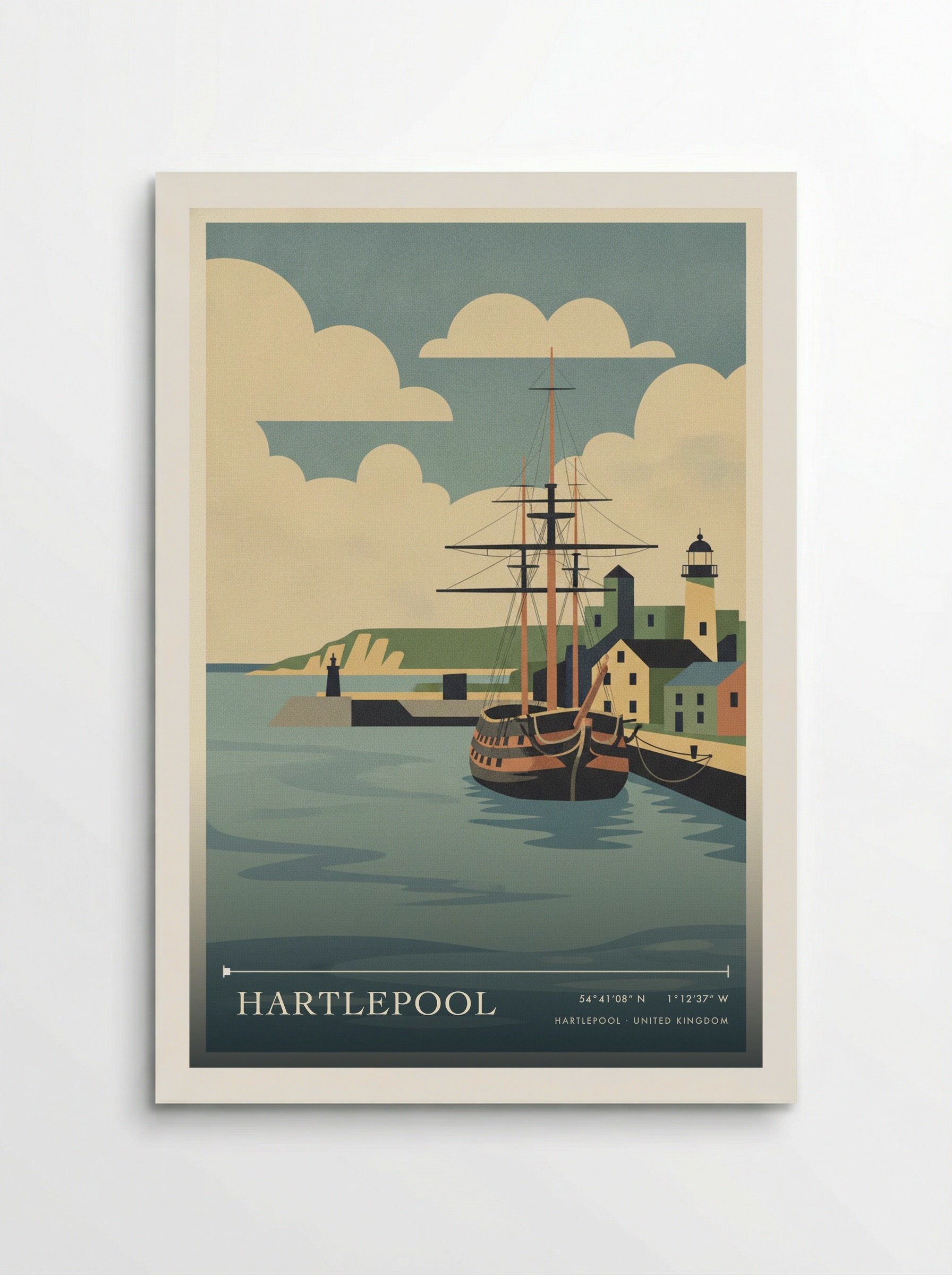 Hartlepool United Kingdom Travel Poster - Poster