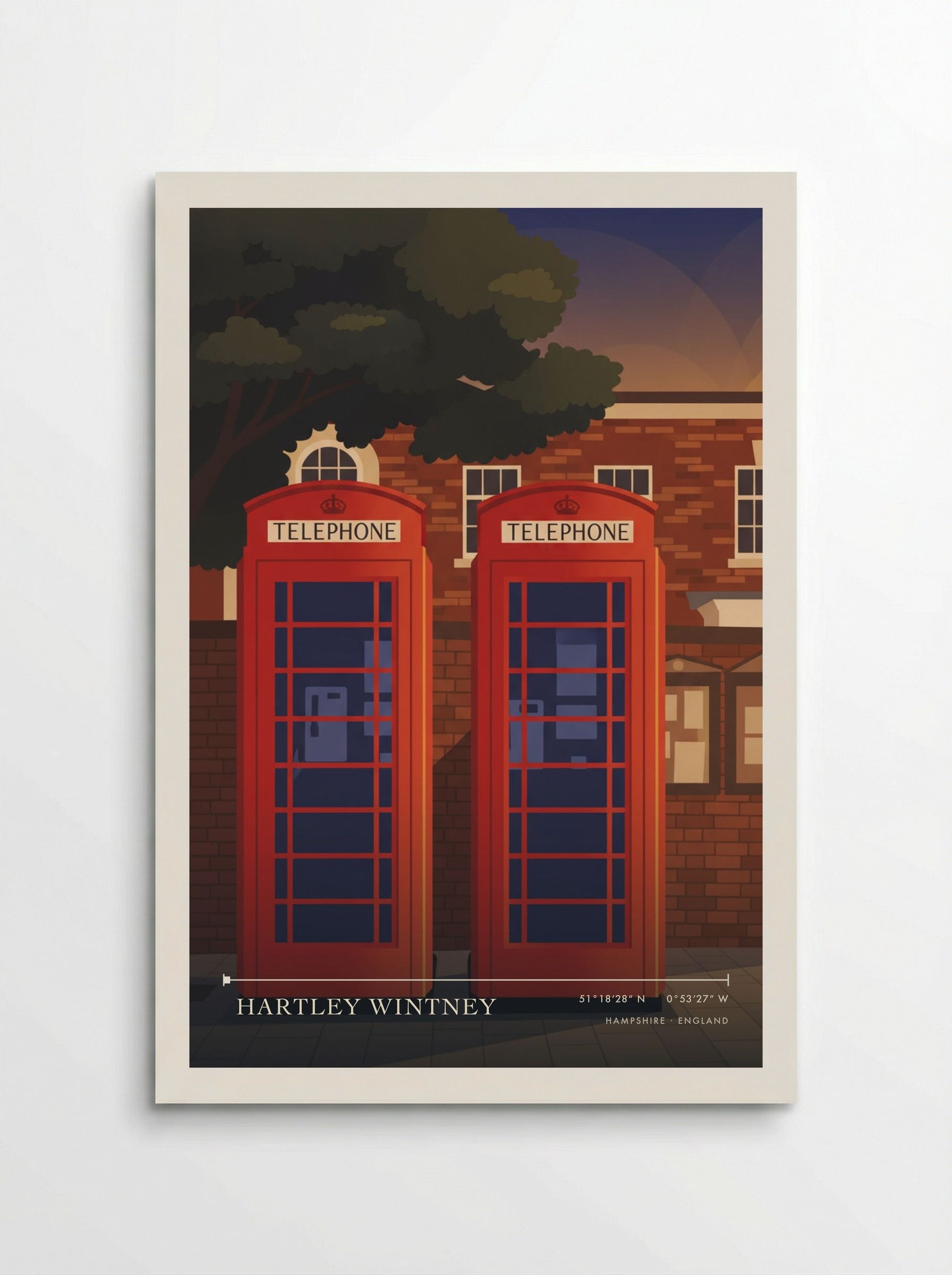Hartley Wintney Hampshire England Travel Poster - Poster