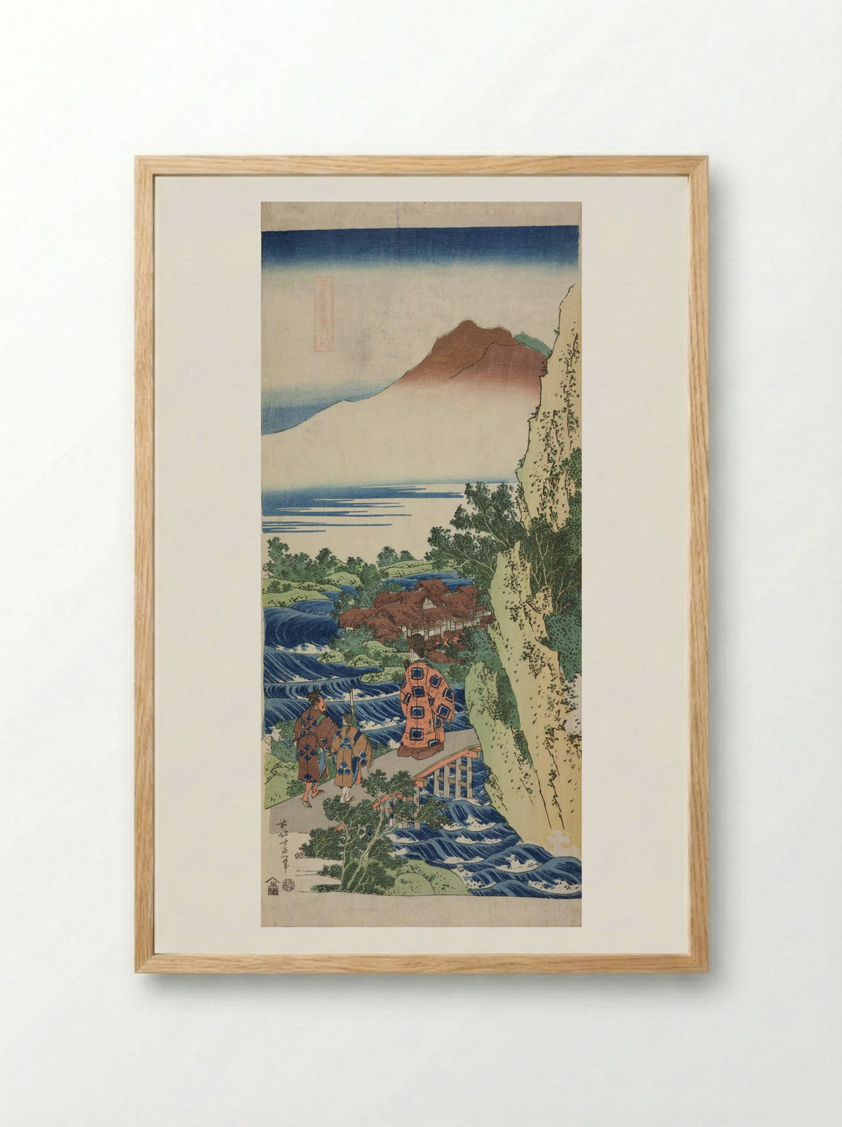 Harumichi no Tsuraki - Katsushika Hokusai - Framed Print Wood