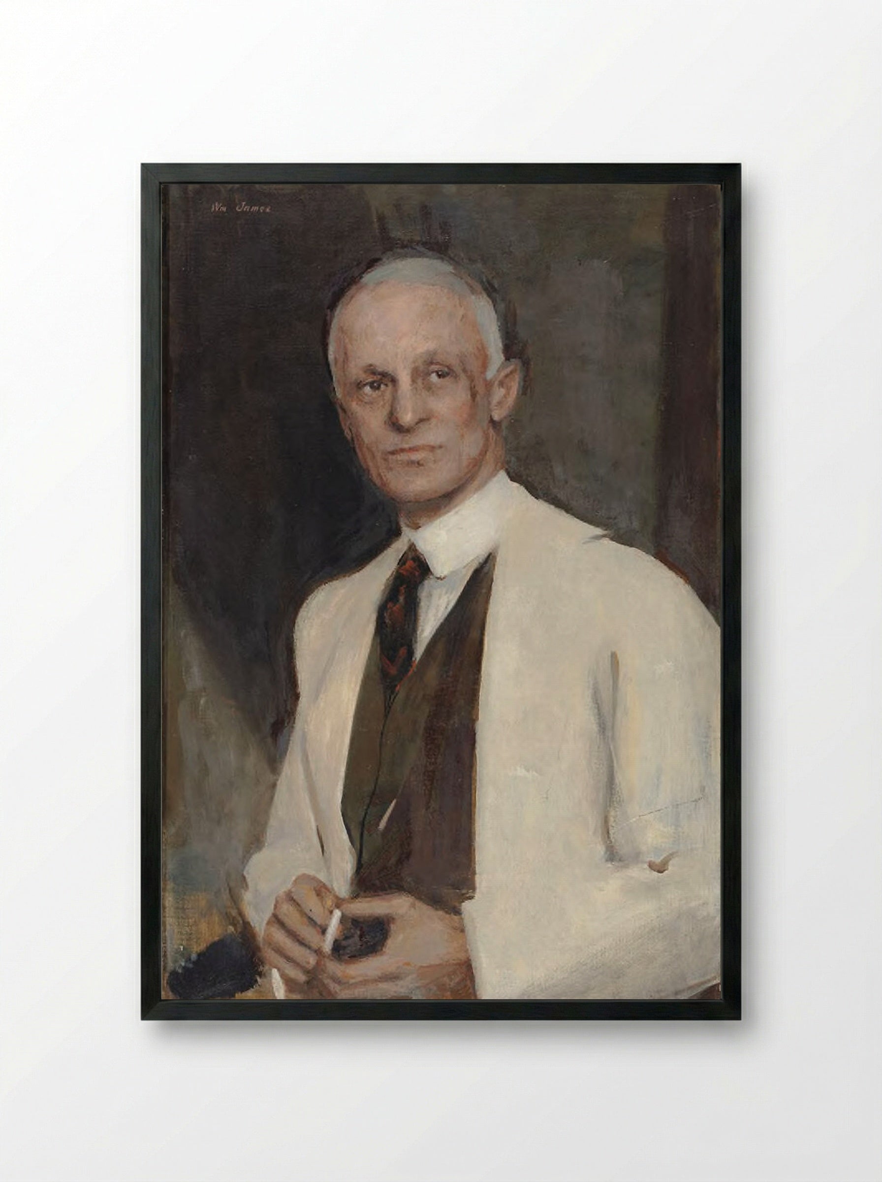 Harvey Williams Cushing - William James - Framed Print Black