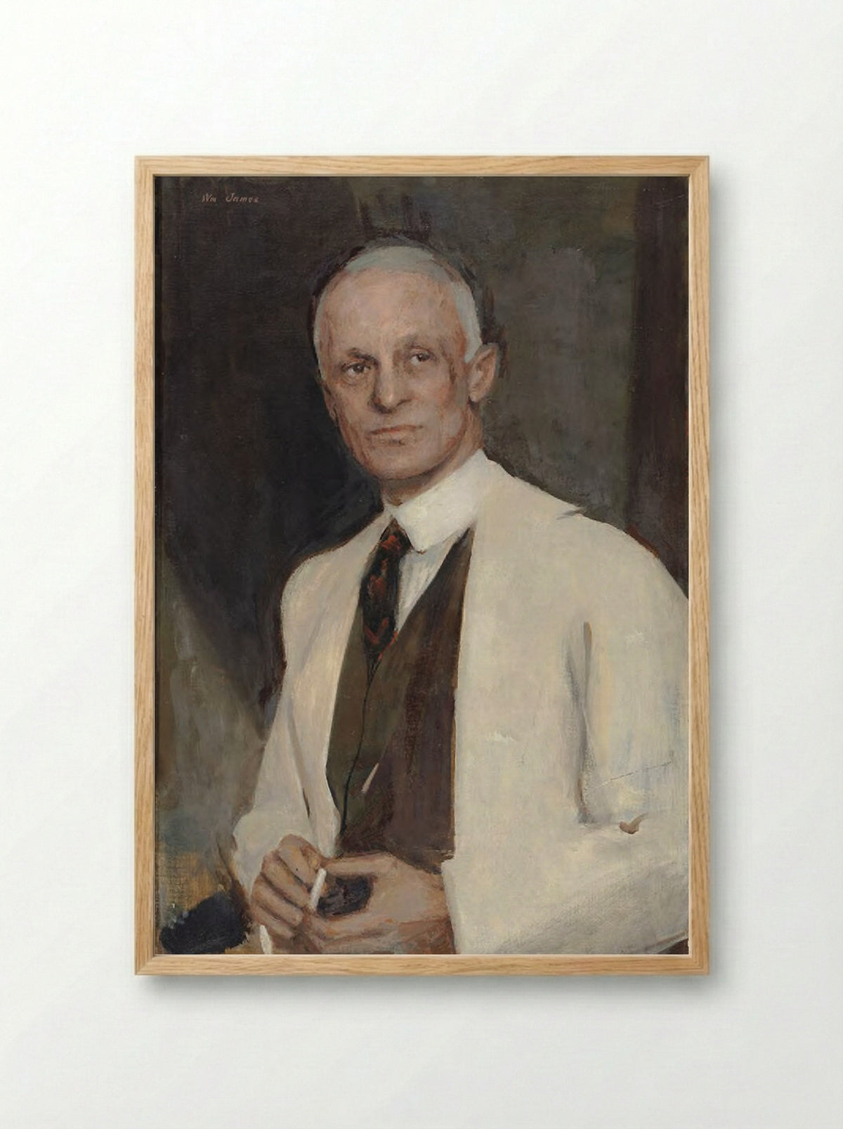 Harvey Williams Cushing - William James - Framed Print Wood