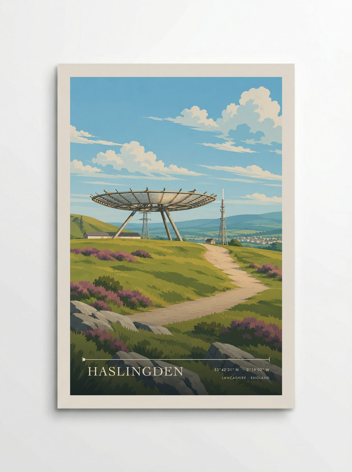 Haslingden, Lancashire | Travel Poster - Poster