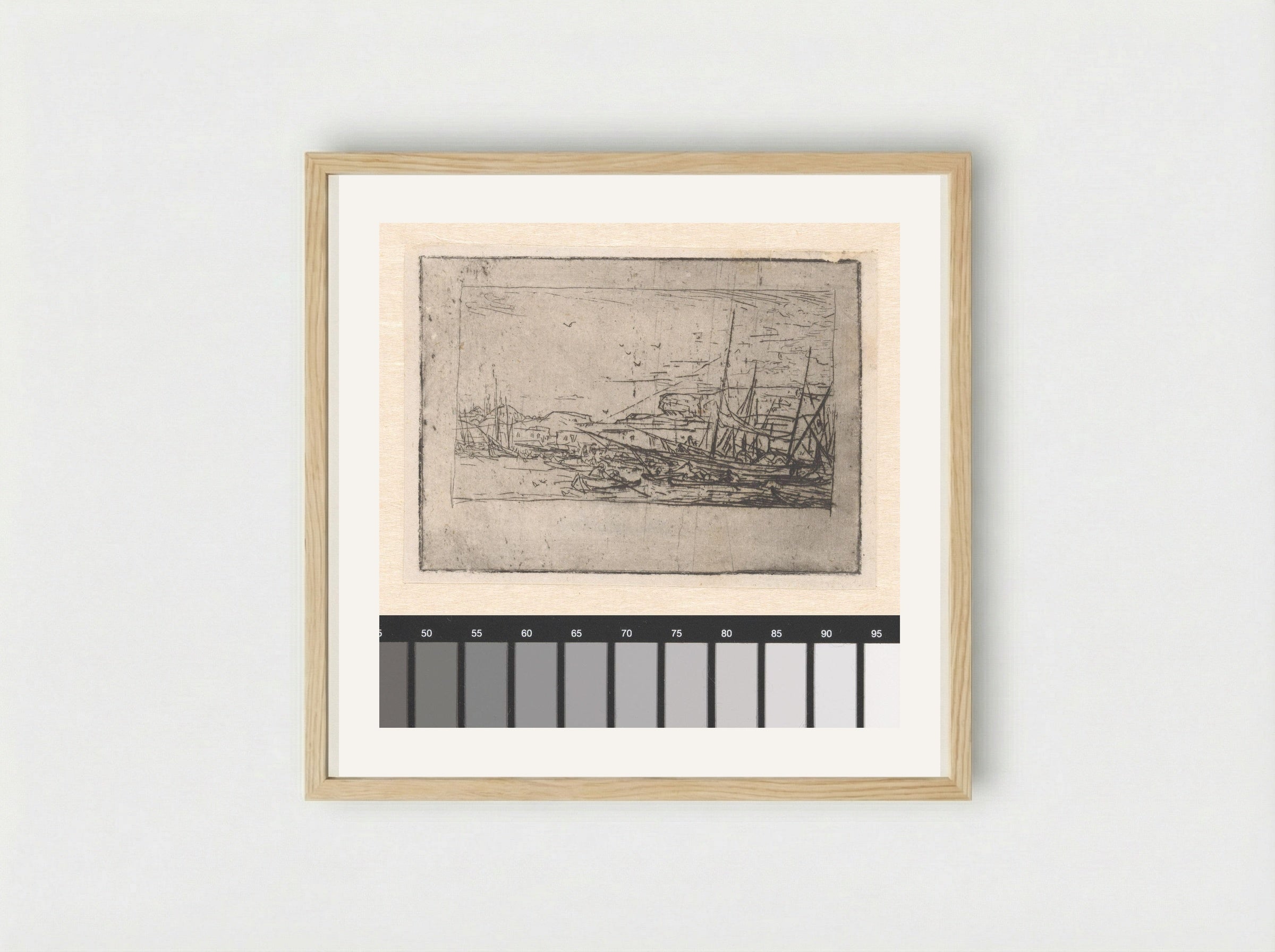 Haven van Smyrna - Marius Bauer - Framed Print Wood