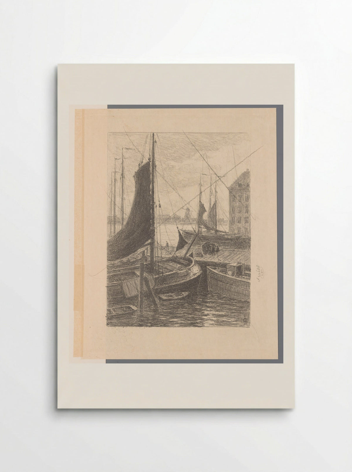 Havengezicht - Carel Nicolaas Storm van 's-Gravesande - Poster