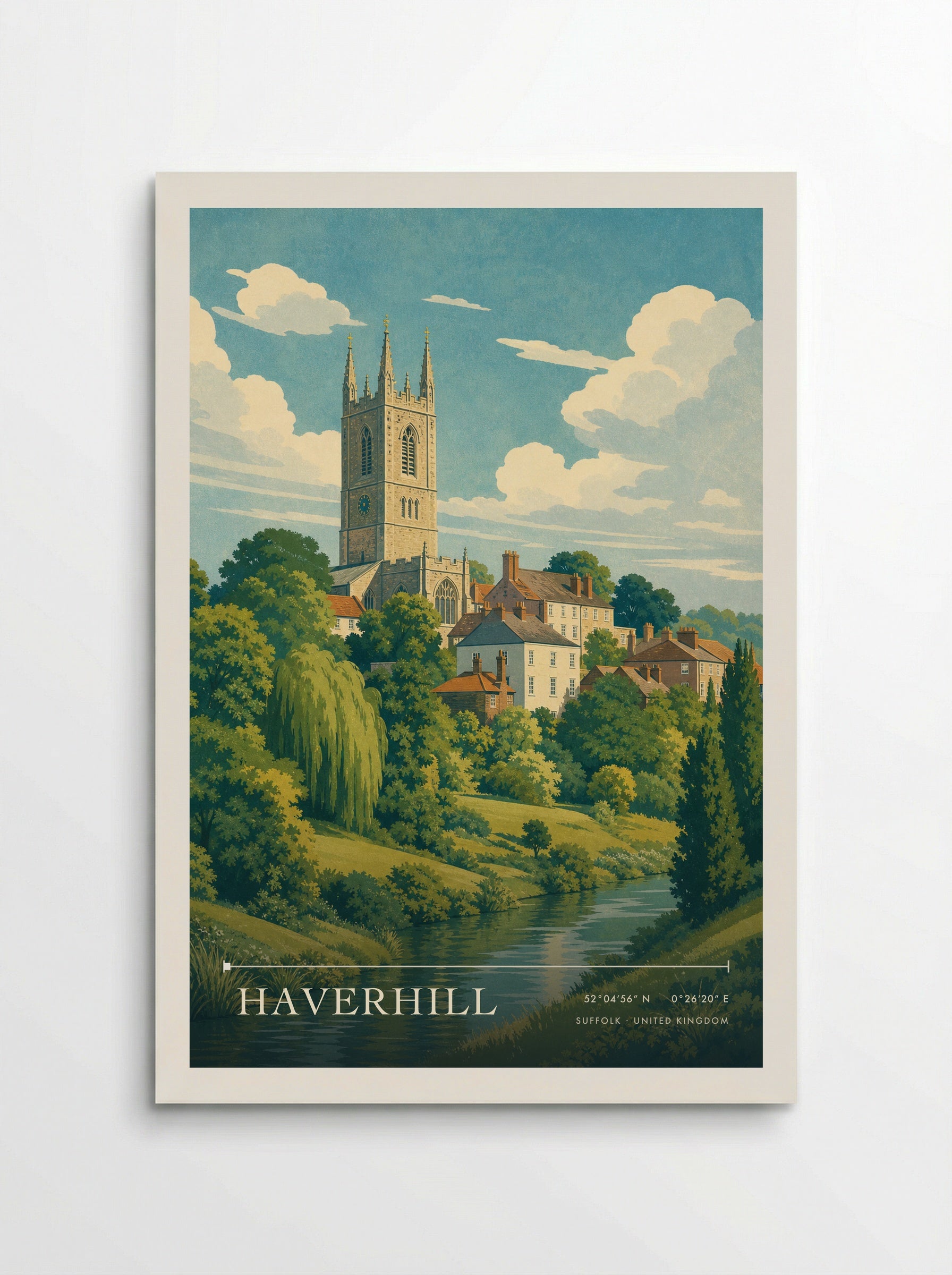 Haverhill Suffolk United Kingdom Travel Poster - Poster