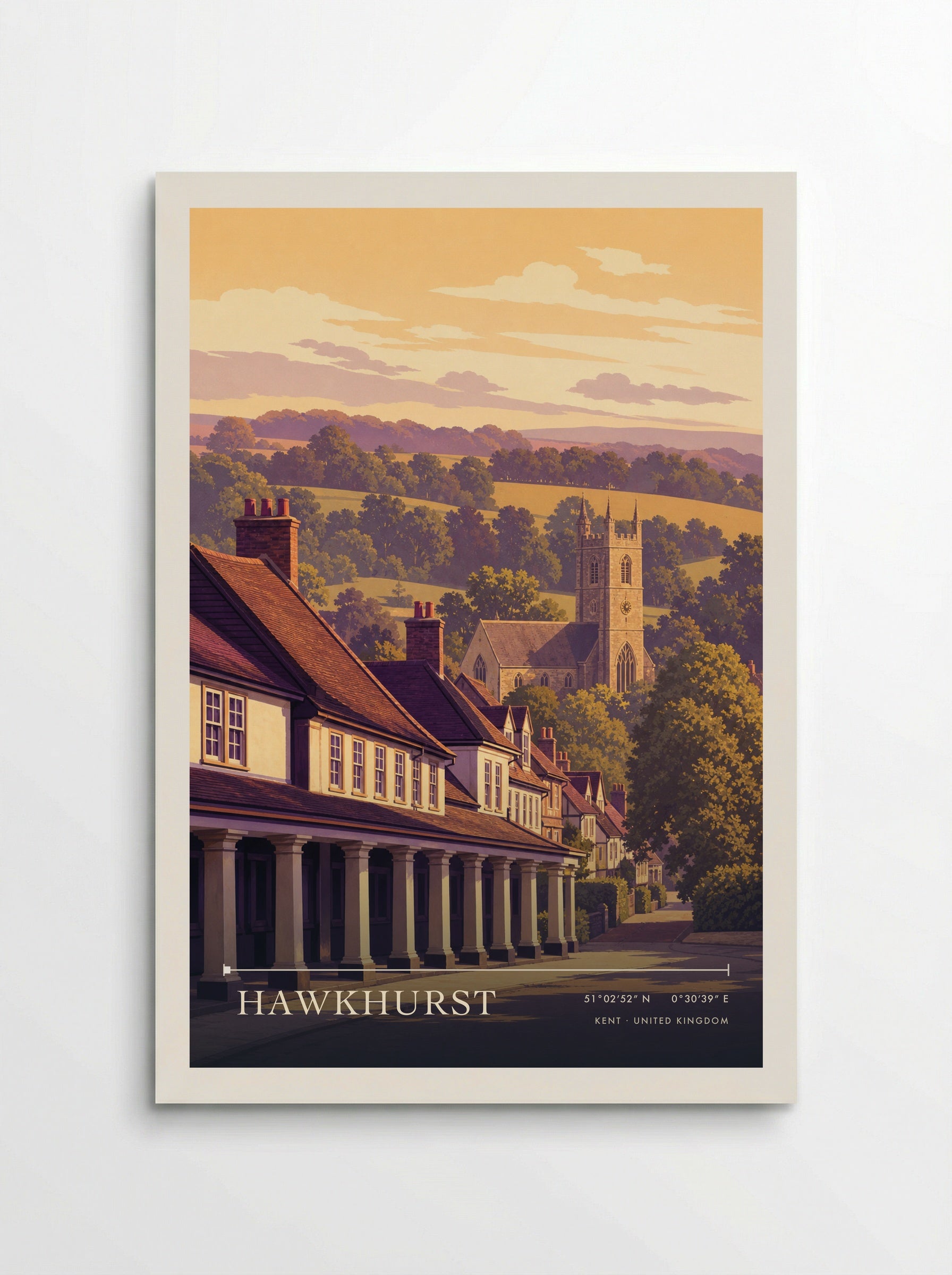 Hawkhurst Kent United Kingdom Travel Poster - Poster