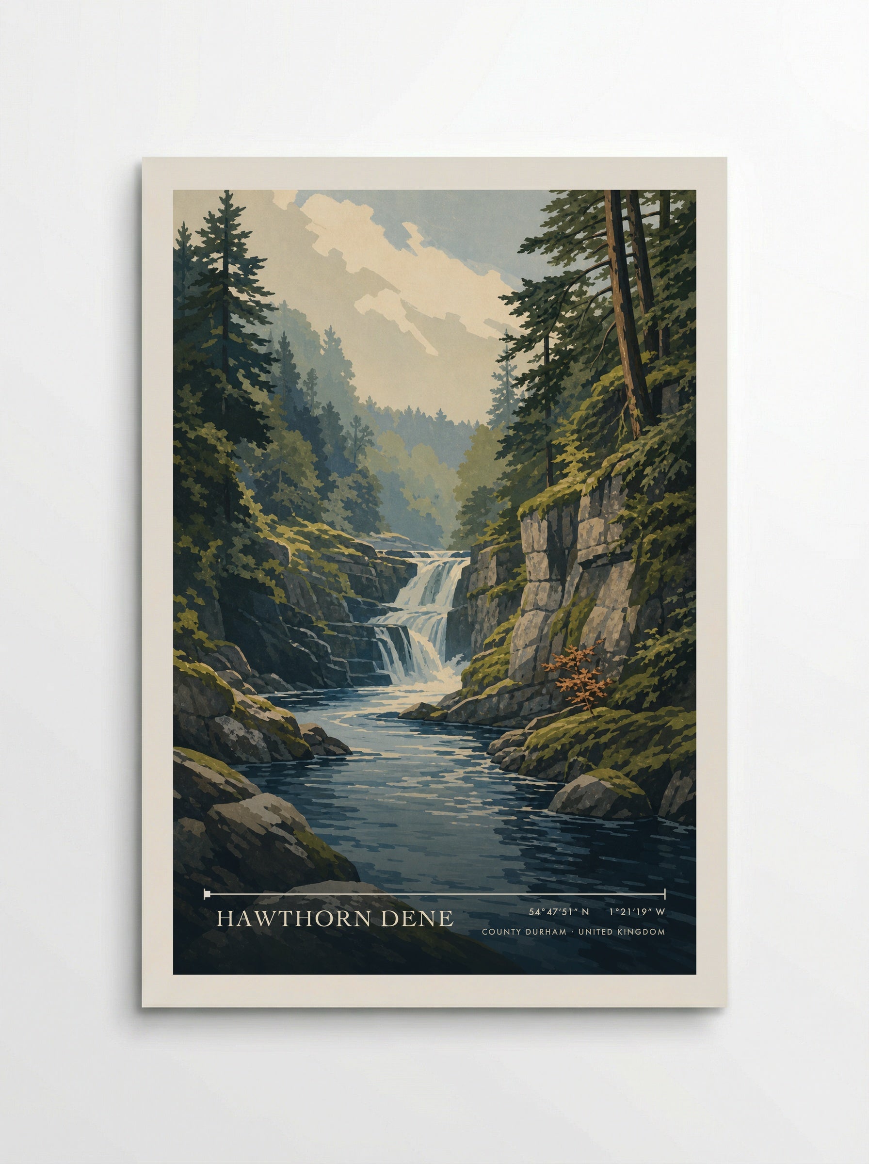 Hawthorn Dene County Durham United Kingdom Travel Poster - Poster