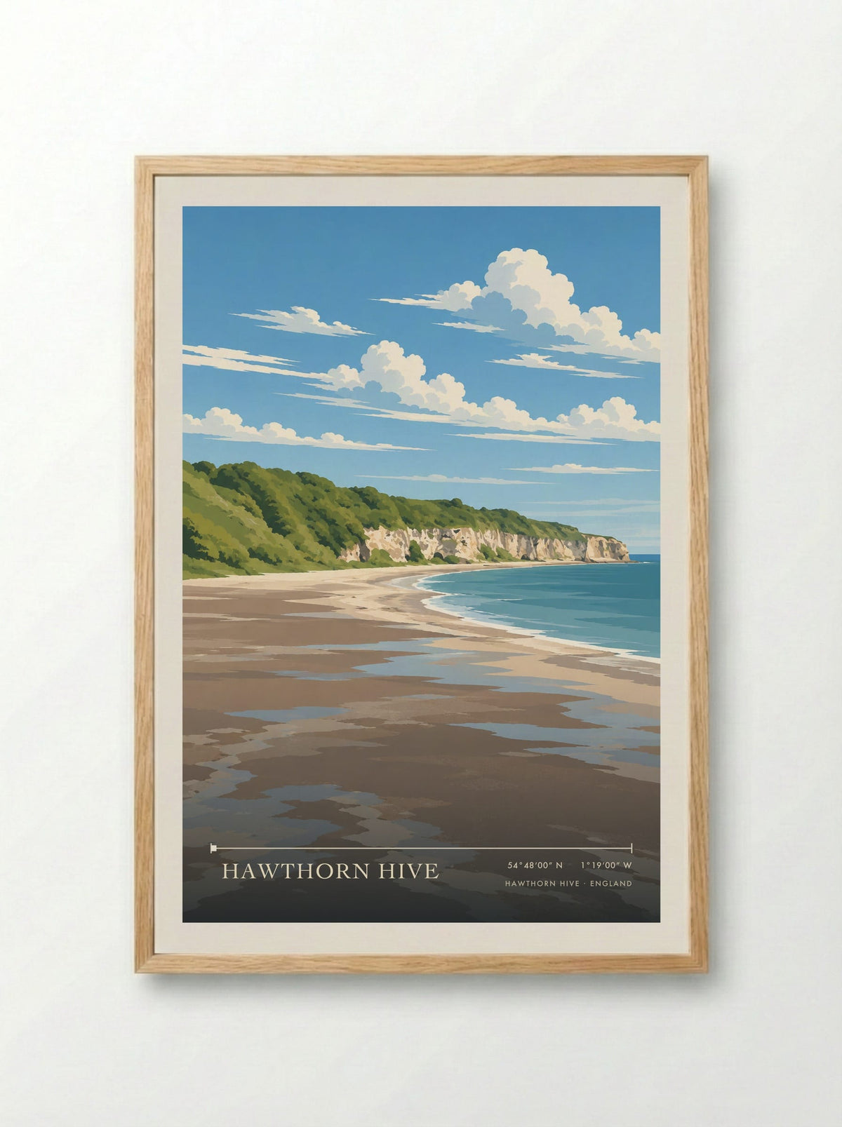 Hawthorn Hive | Travel Poster - Framed Print Wood