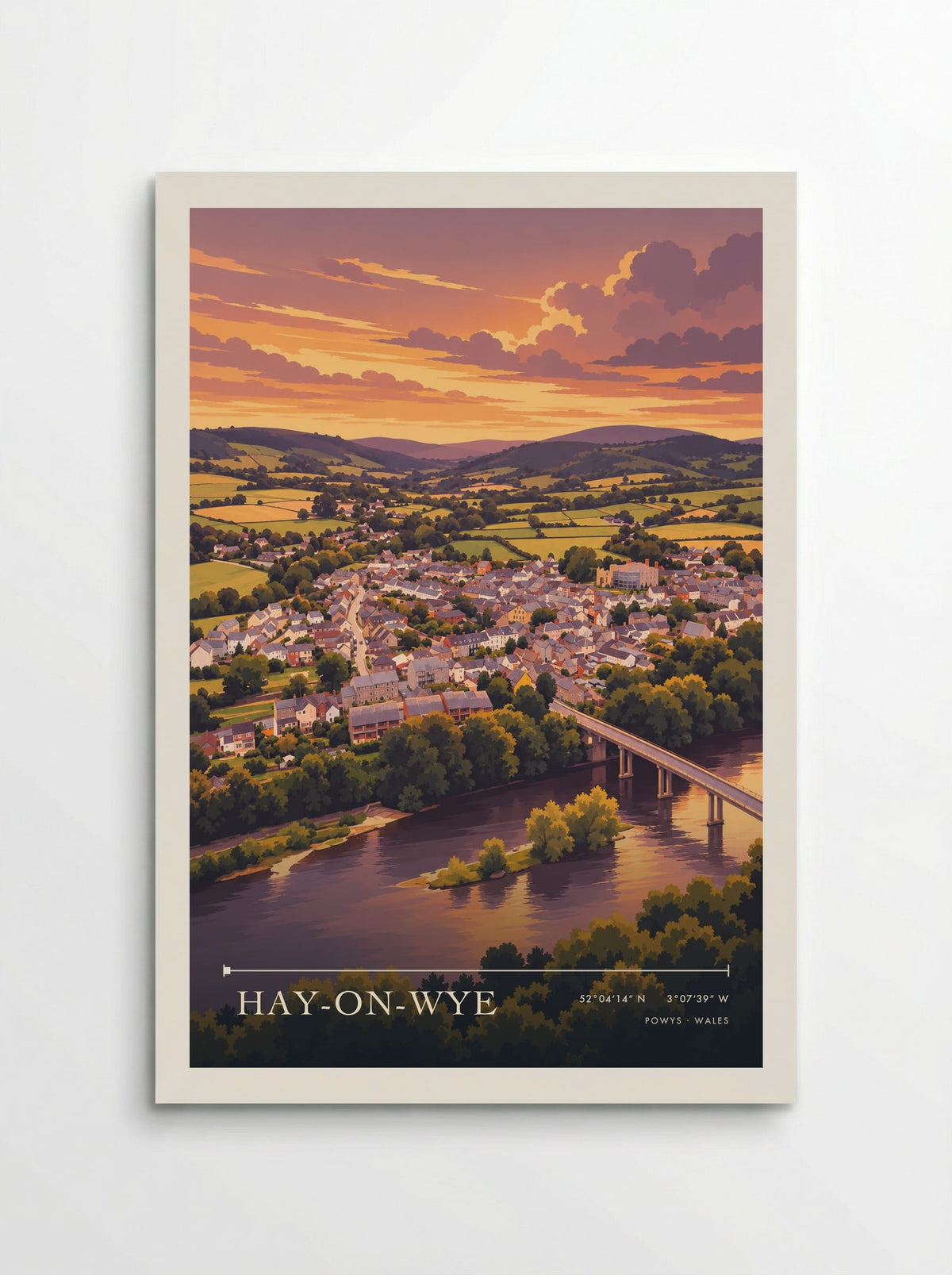 Hay-on-Wye, Powys | Travel Poster - Poster