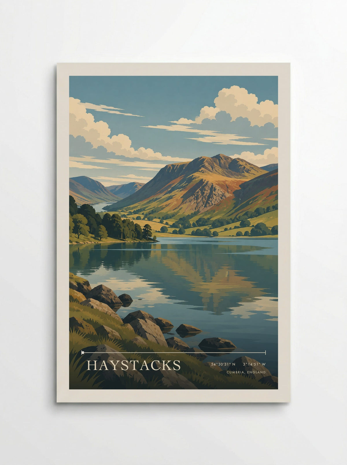 Haystacks, Cumbria, England | Travel Poster - Poster