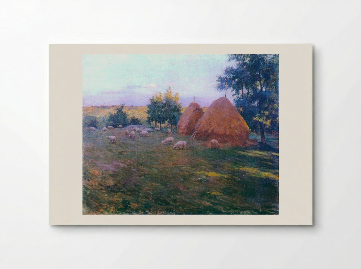 Haystacks - Willard Metcalf - Poster