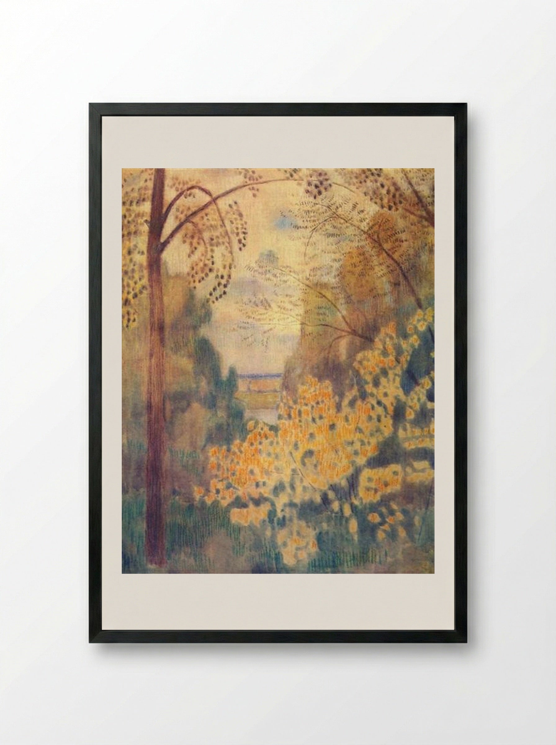 Hazel Bush - Victor Borisov-Musatov - Framed Print Black