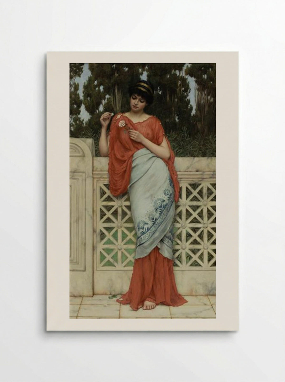 He Loves Me, He Loves Me Not - John William Godward - Poster