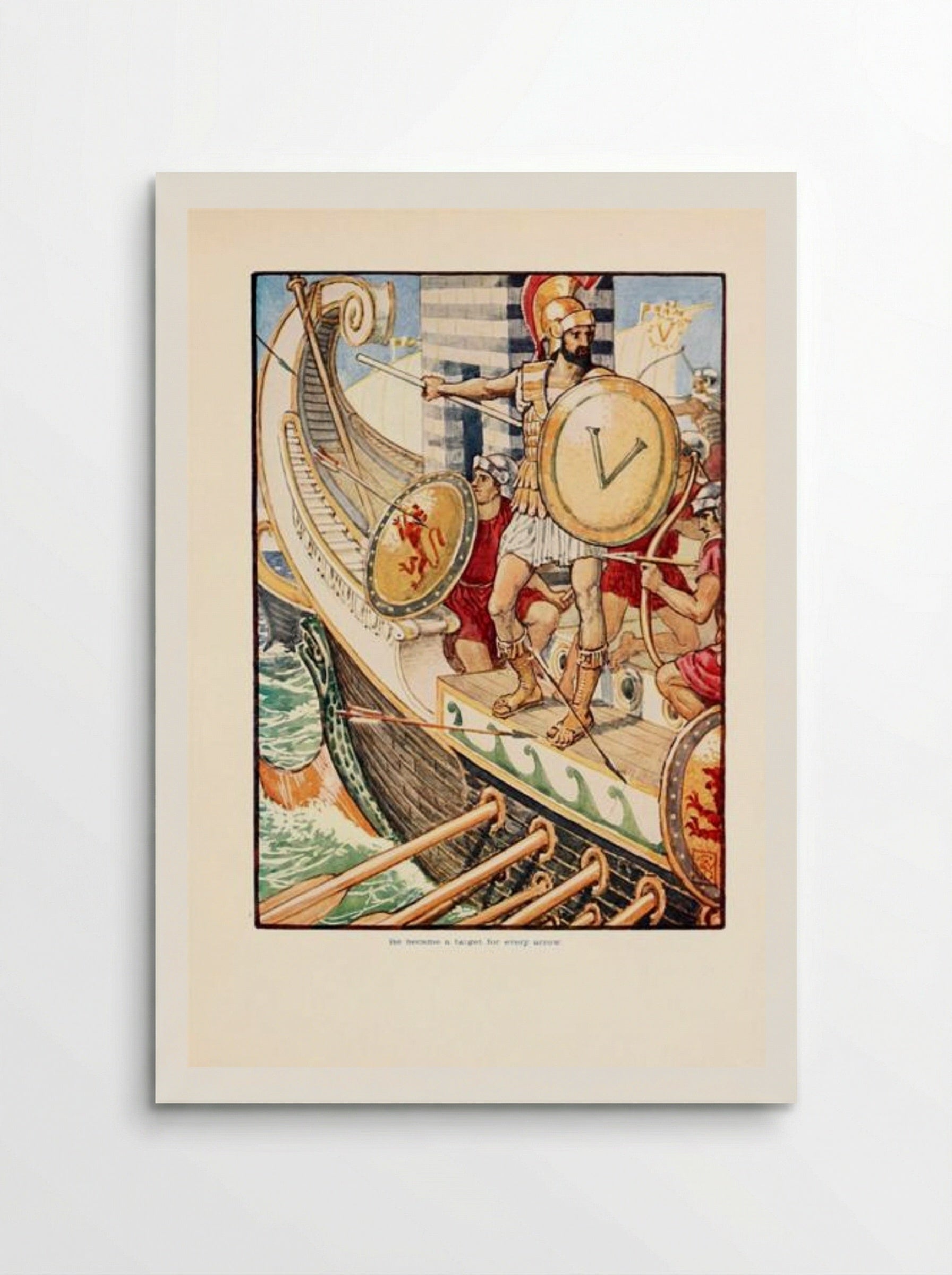 He became a target for every arrow - Walter Crane - Poster