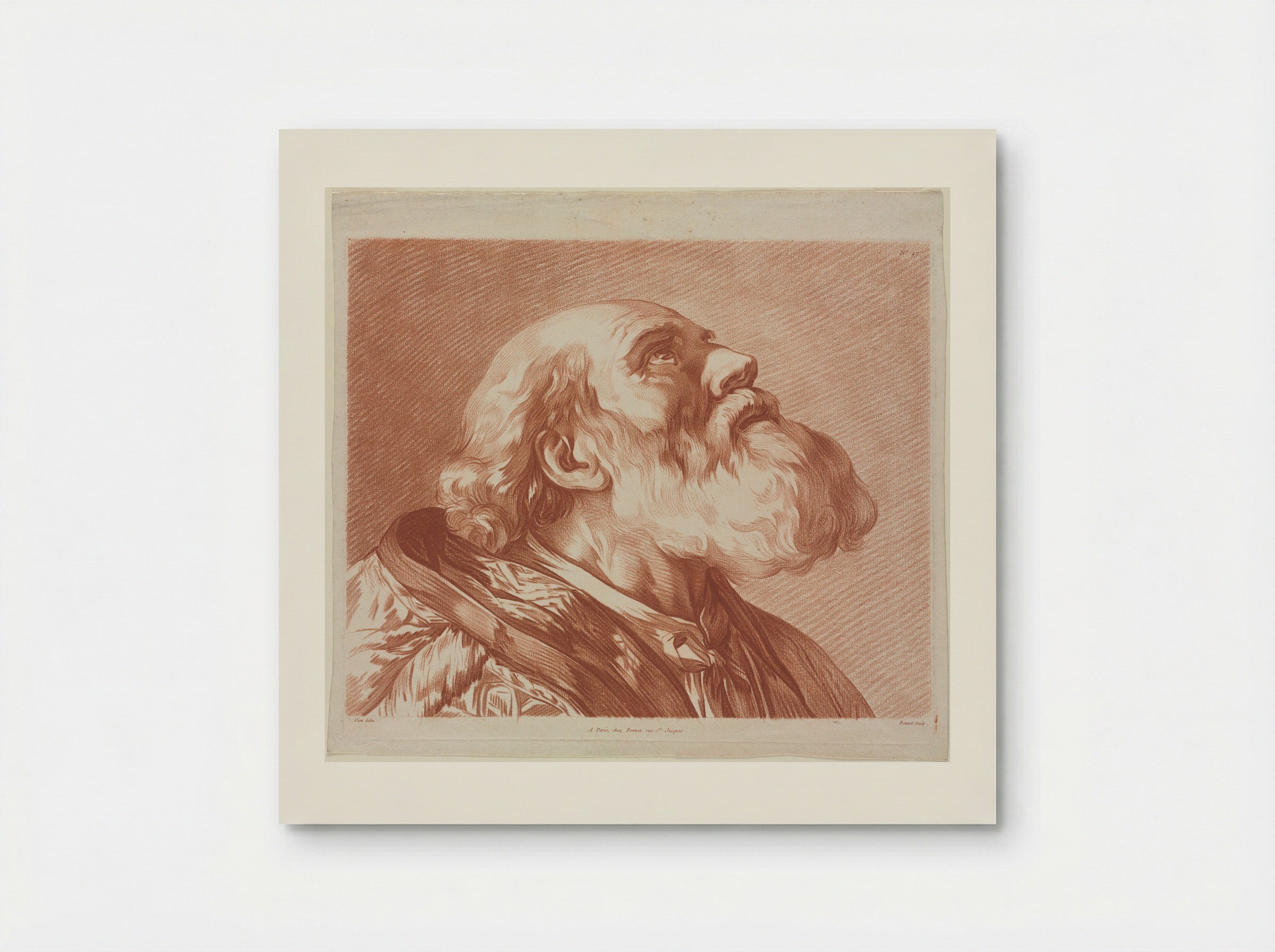 Head of Saint Germain - Louis-Marin Bonnet - Poster