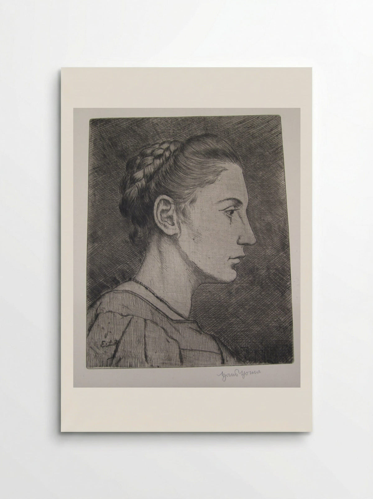 Head of a Girl I (Elisabeth La Roche) - Hans Thoma - Poster