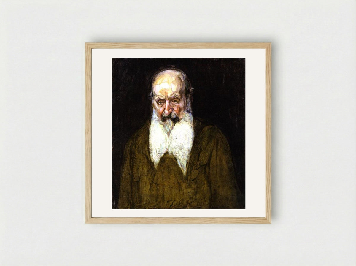 Head of a Jew in Palestine - Henry Ossawa Tanner - Framed Print Wood