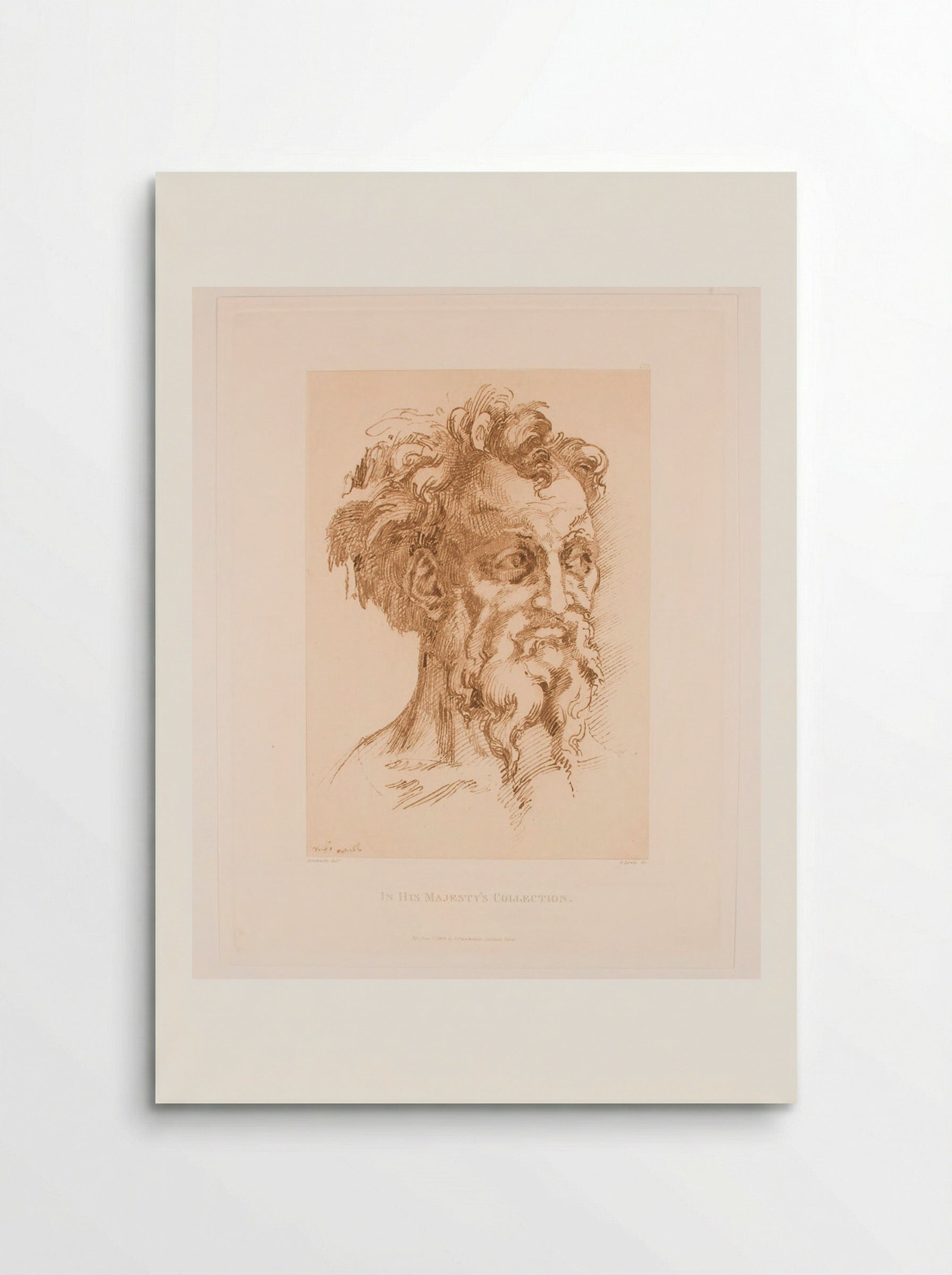 Head of a Man - George Robert Lewis - Poster