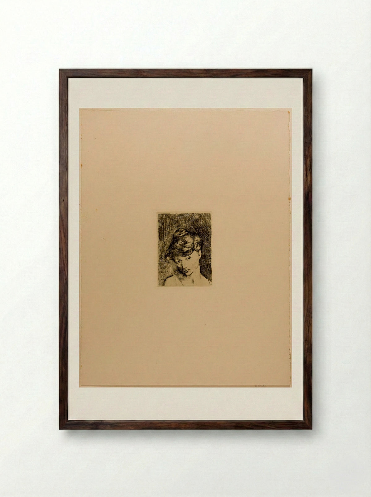 Head of a Woman: Madeline - Pablo Ruiz Picasso - Framed Print Dark Wood