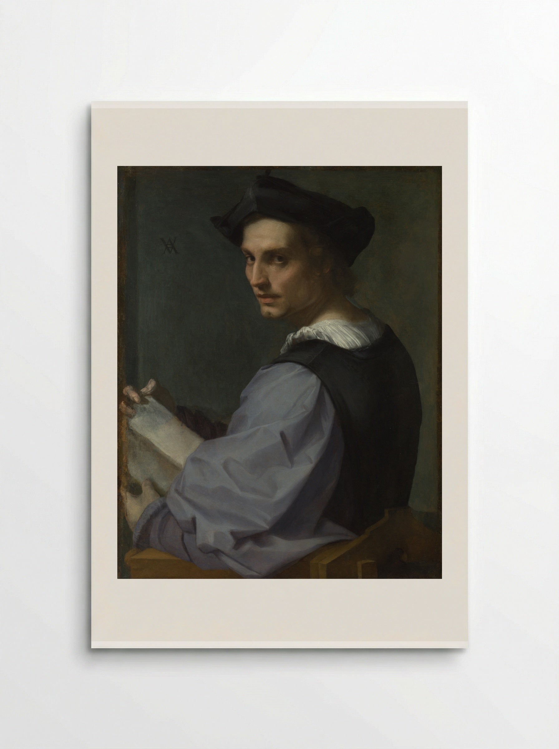 Head of a Young Man - Andrea del Sarto - Poster