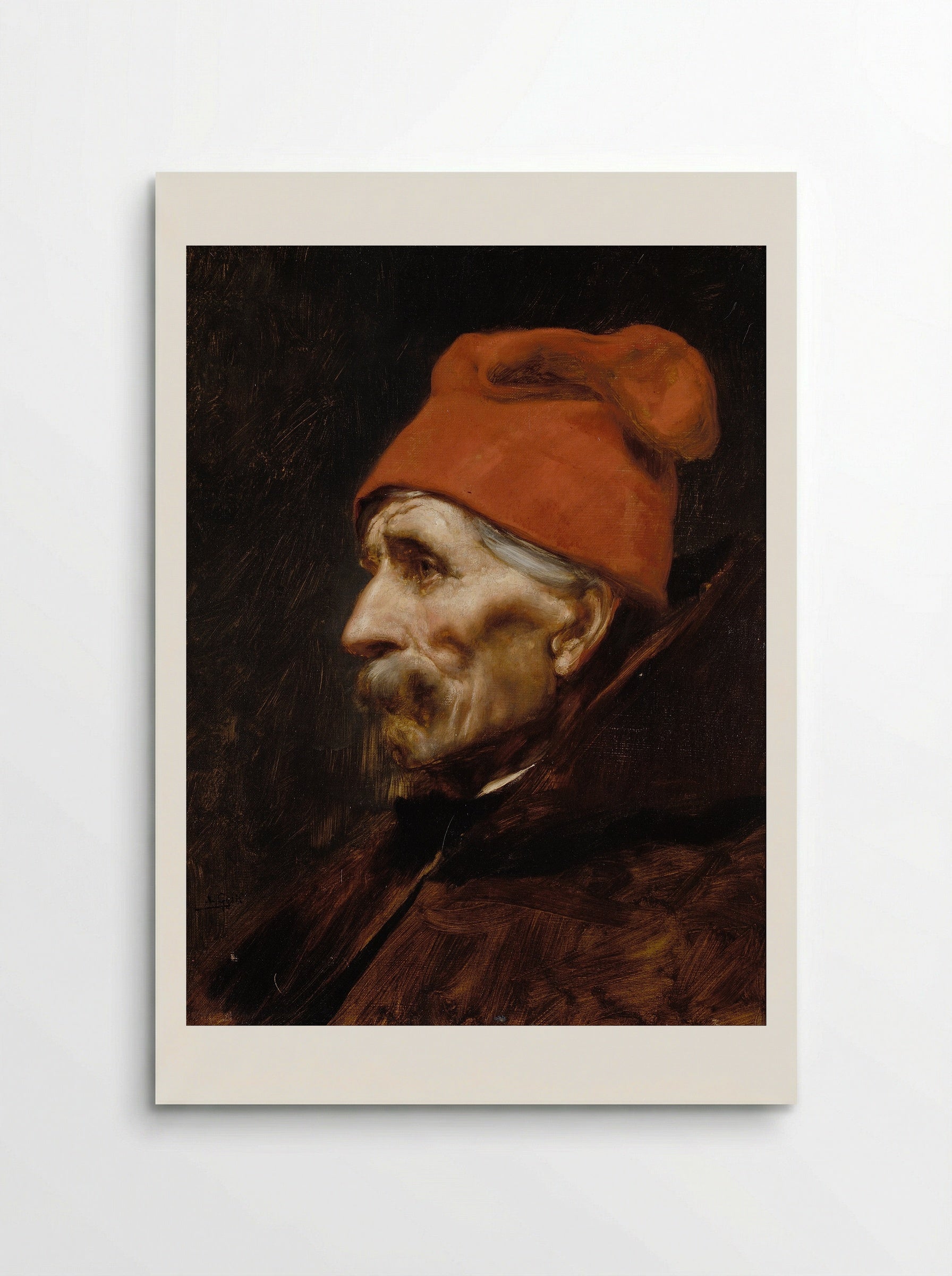 Head of an Old Man - Nikolaos Gyzis - Poster
