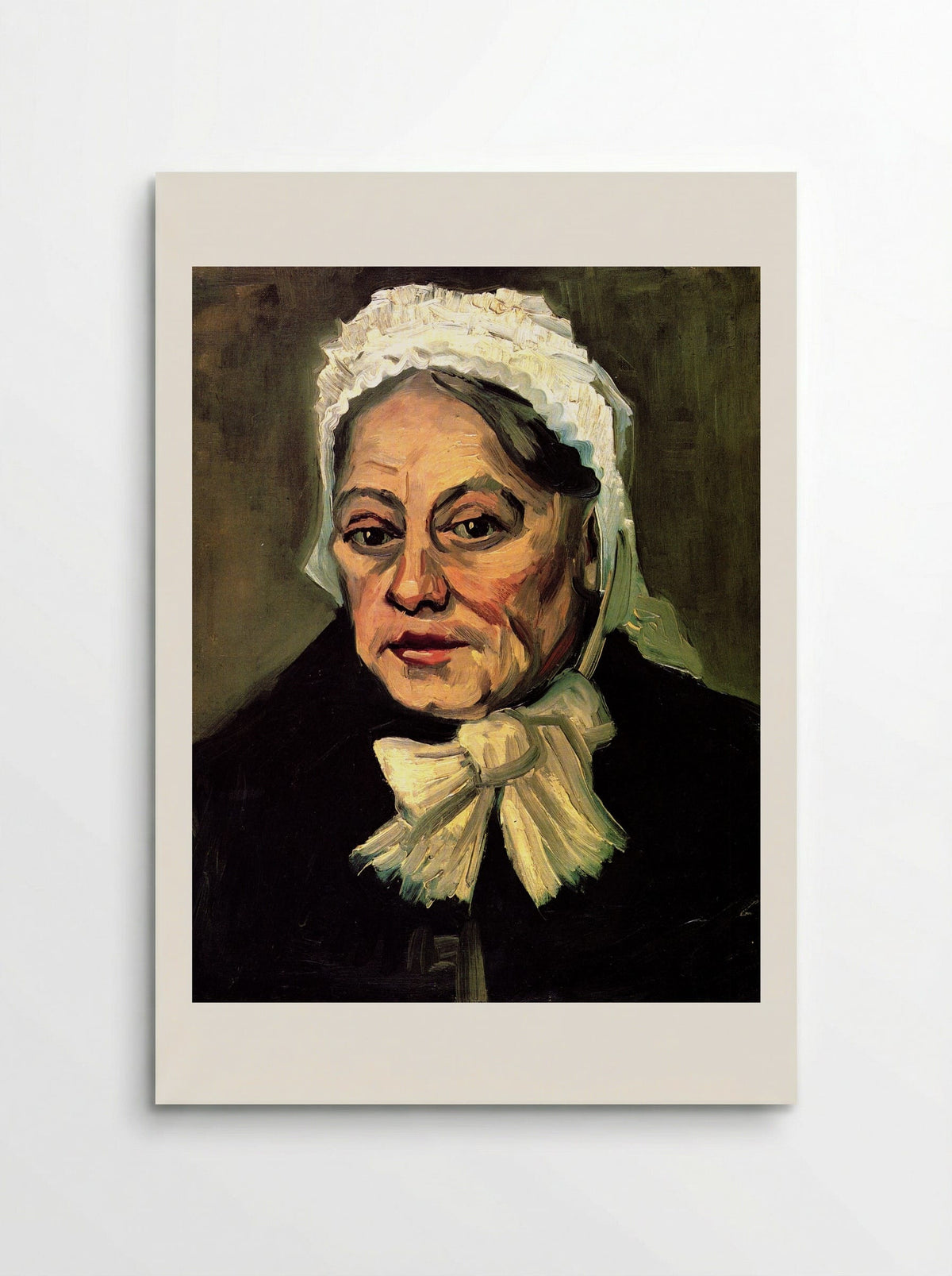 Head of an Old Woman with White Cap (The Midwife) - Vincent van Gogh - Poster
