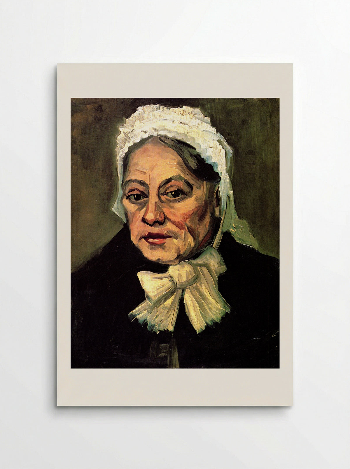 Head of an Old Woman with White Cap (The Midwife) - Vincent van Gogh - Poster