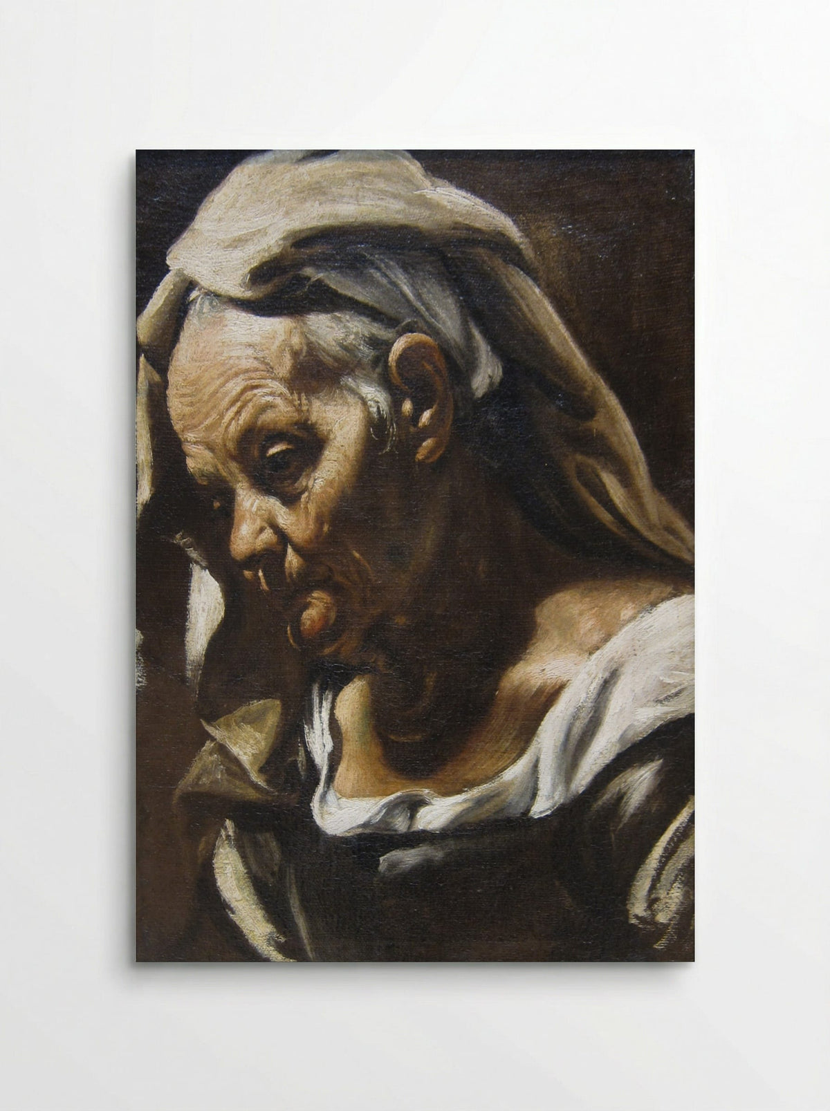 Head of an Old Woman - Orazio Borgianni - Poster