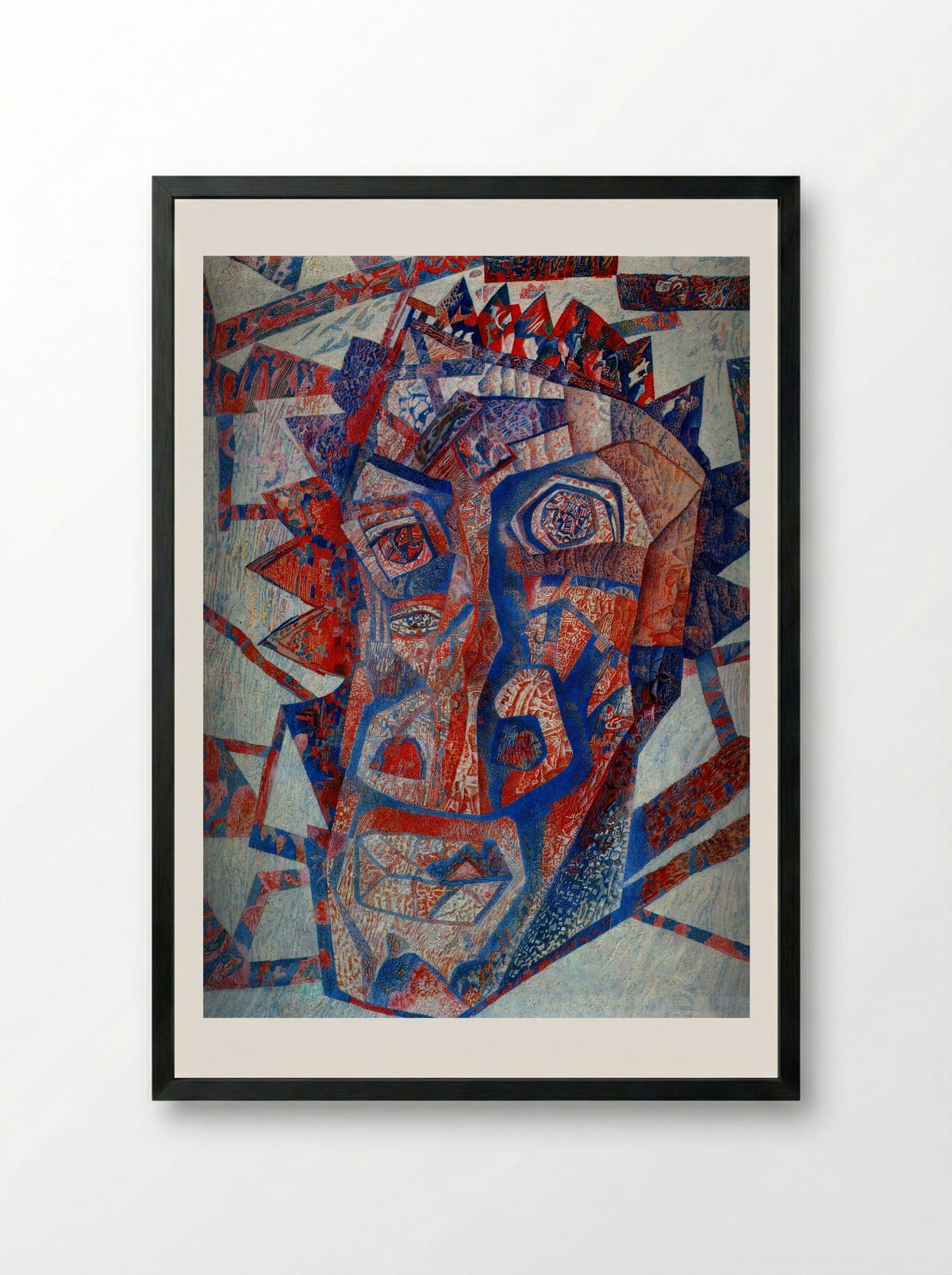 Head - Pavel Filonov - Framed Print Black