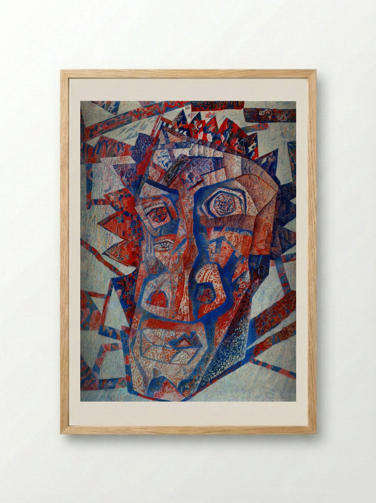 Head - Pavel Filonov - Framed Print Wood