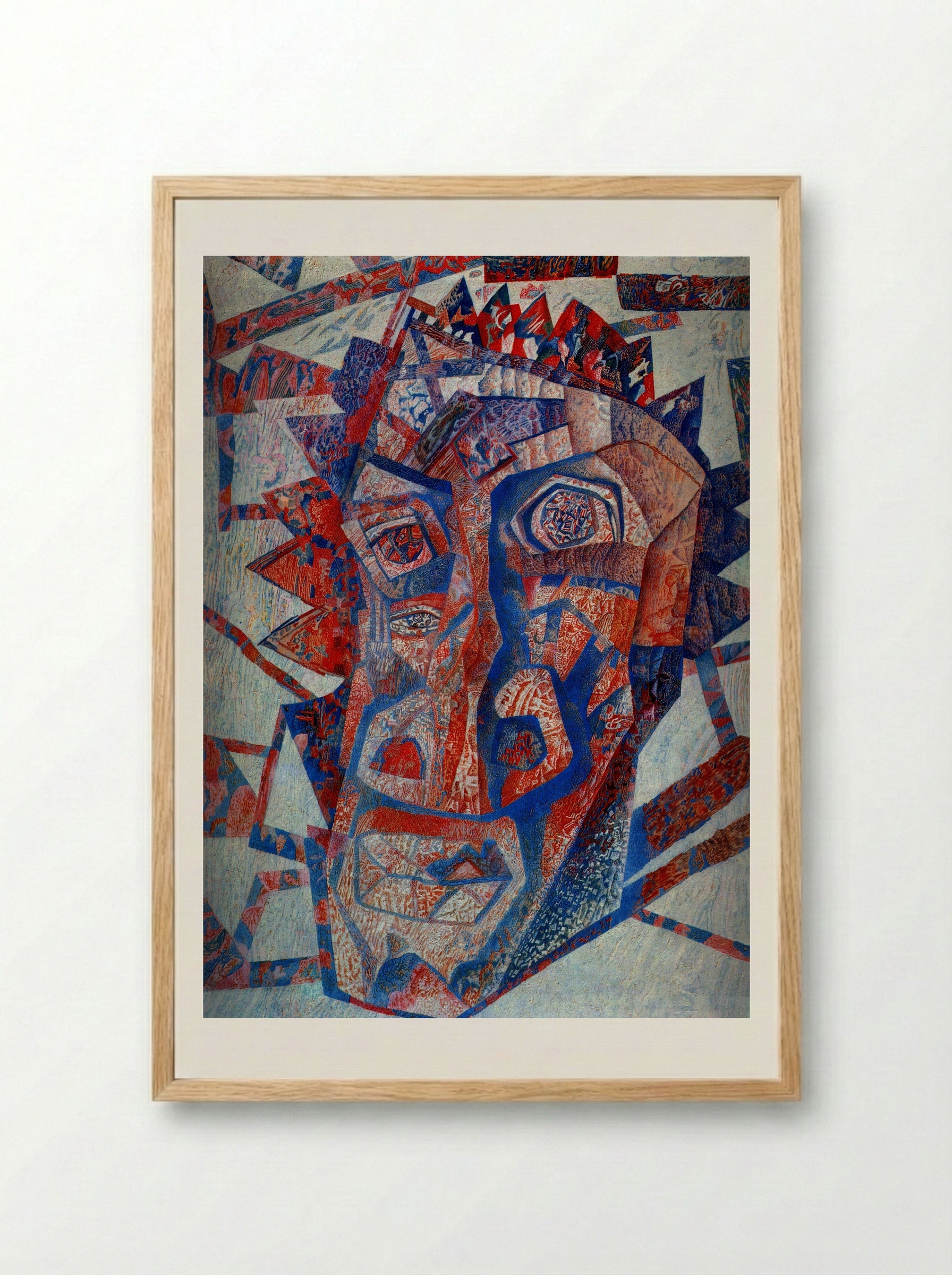 Head - Pavel Filonov - Framed Print Wood