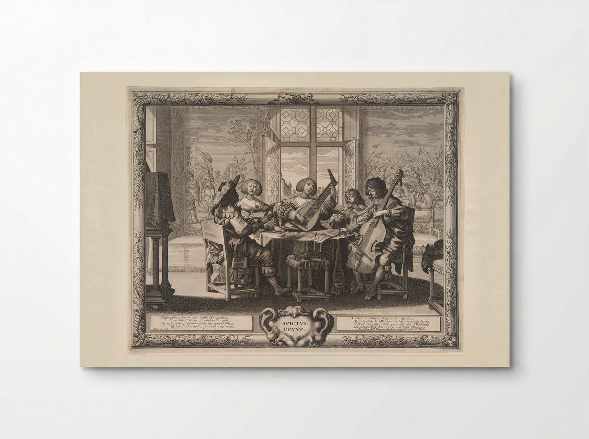 Hearing (from The Five Senses) - Abraham Bosse - Poster
