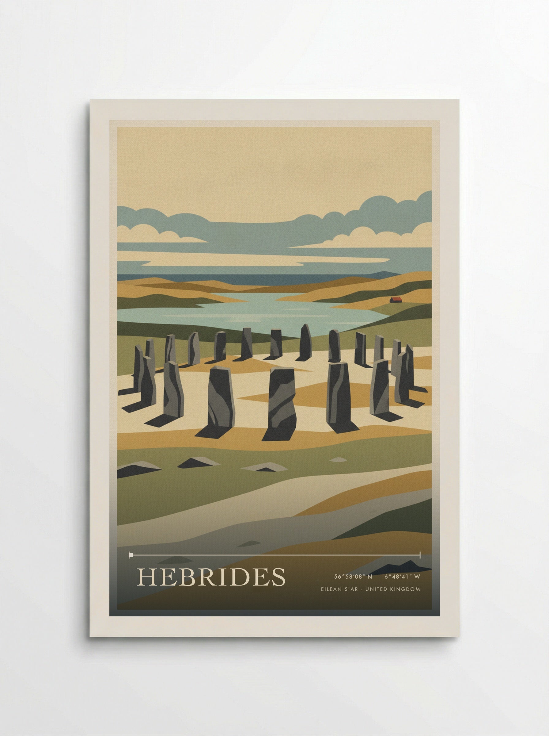 Hebrides Eilean Siar United Kingdom Travel Poster - Poster