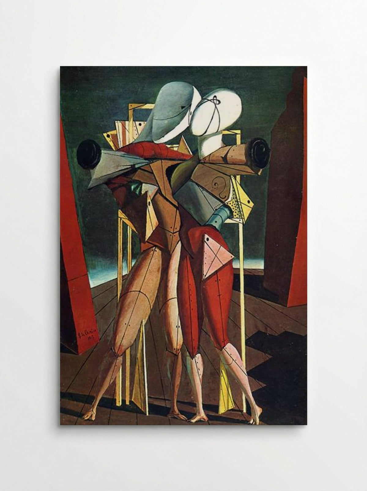 Hector and Andromache - Giorgio de Chirico - Poster