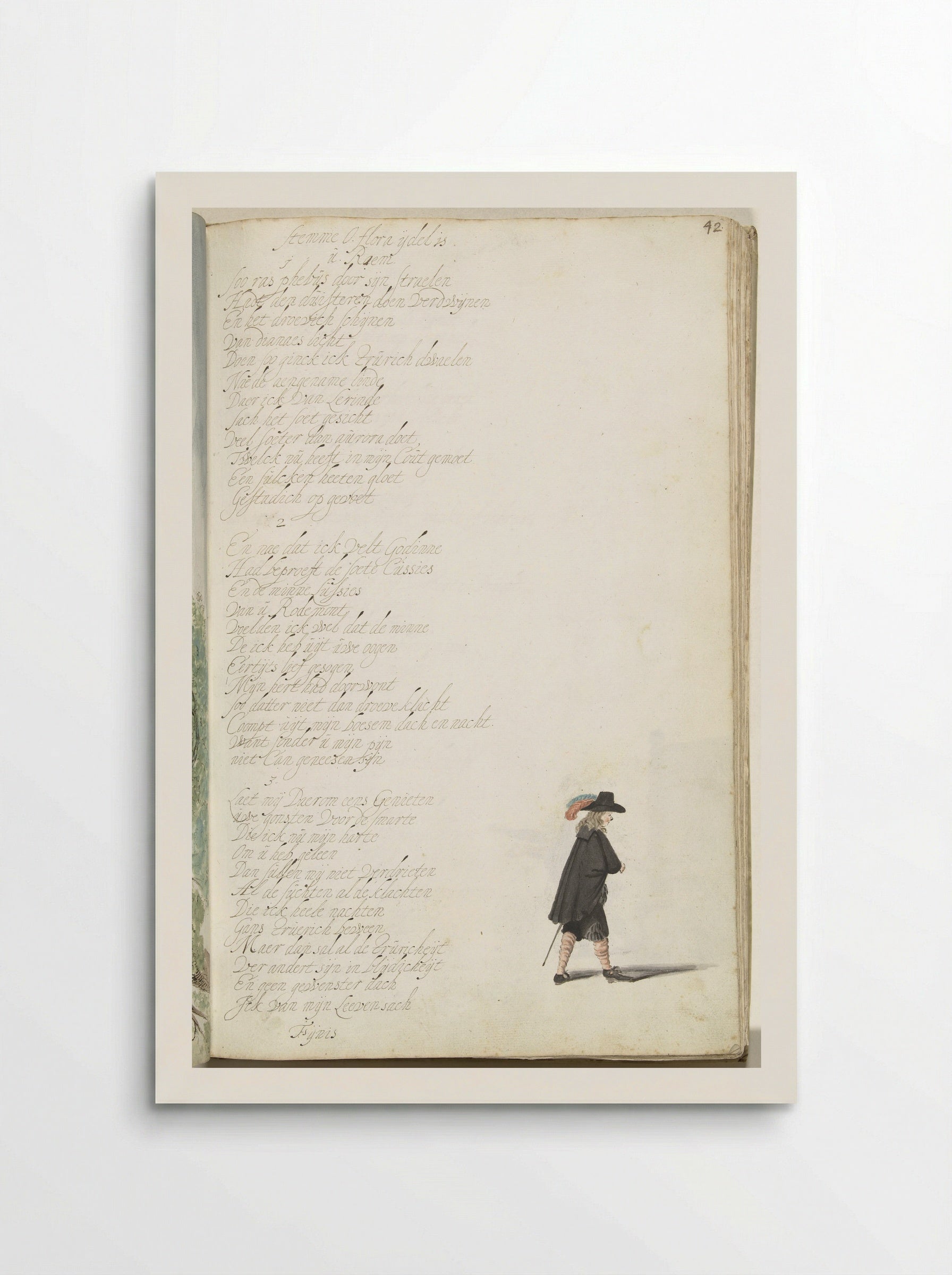 Heer in mantel - Gesina ter Borch - Poster