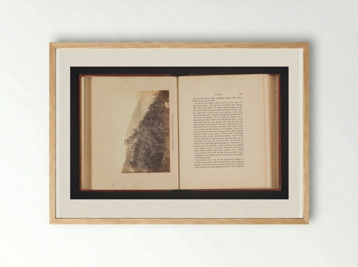 Heidelberg, from Elizabeth's Terrace - Francis Frith - Framed Print Wood