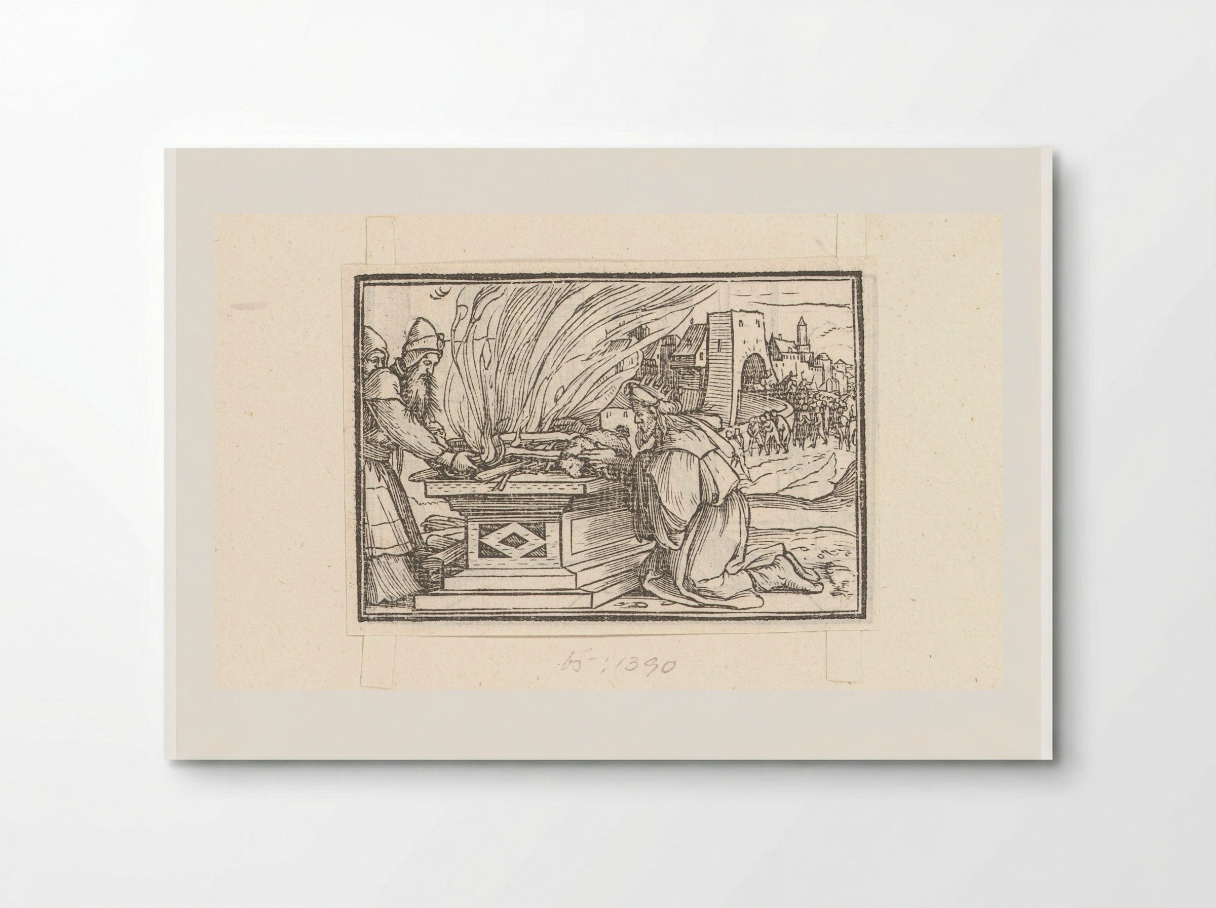 Heidens offer van koning Achaz - Veit Rudolf Specklin - Poster