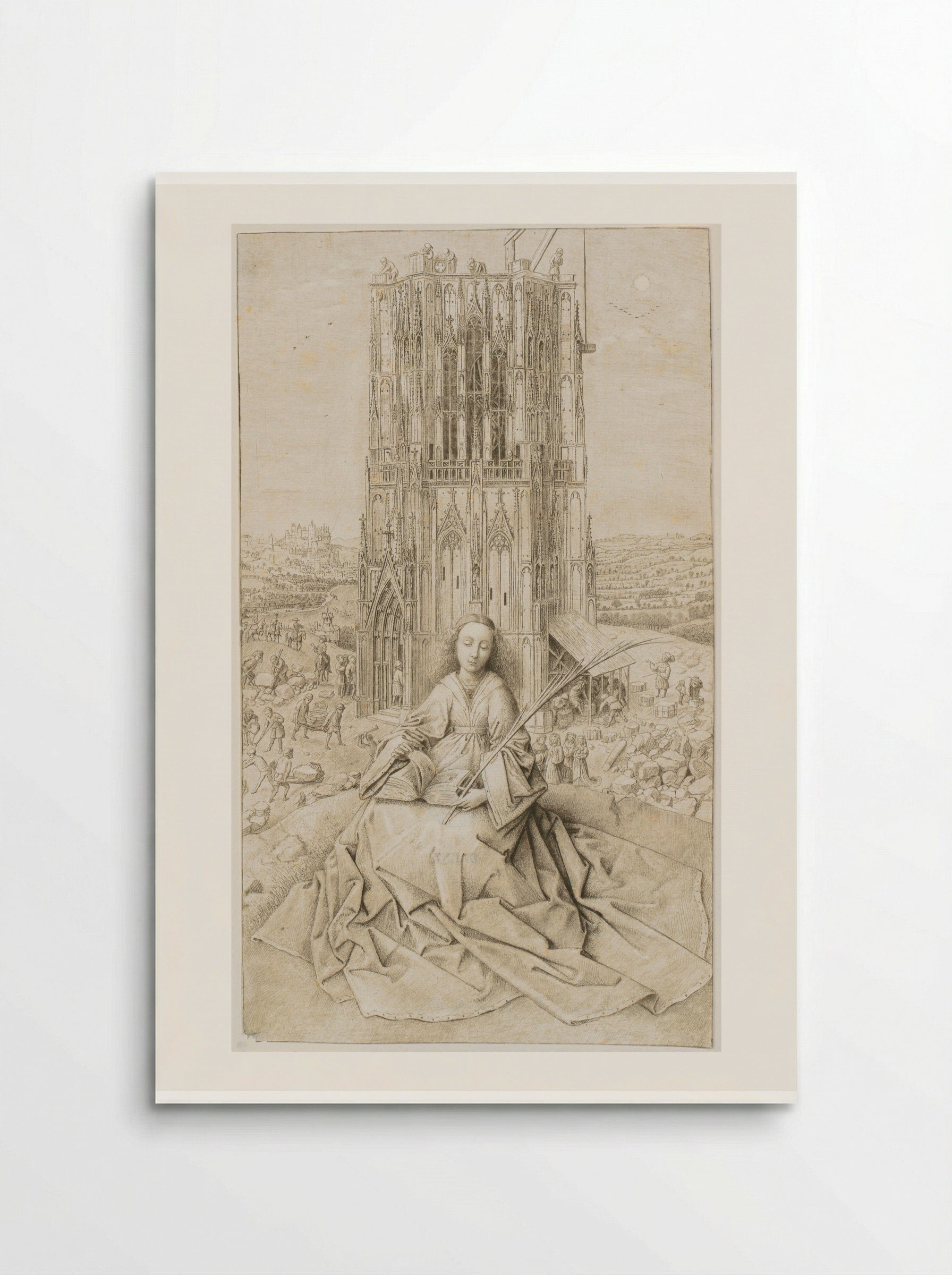 Heilige Barbara - Cornelis van Noorde - Poster